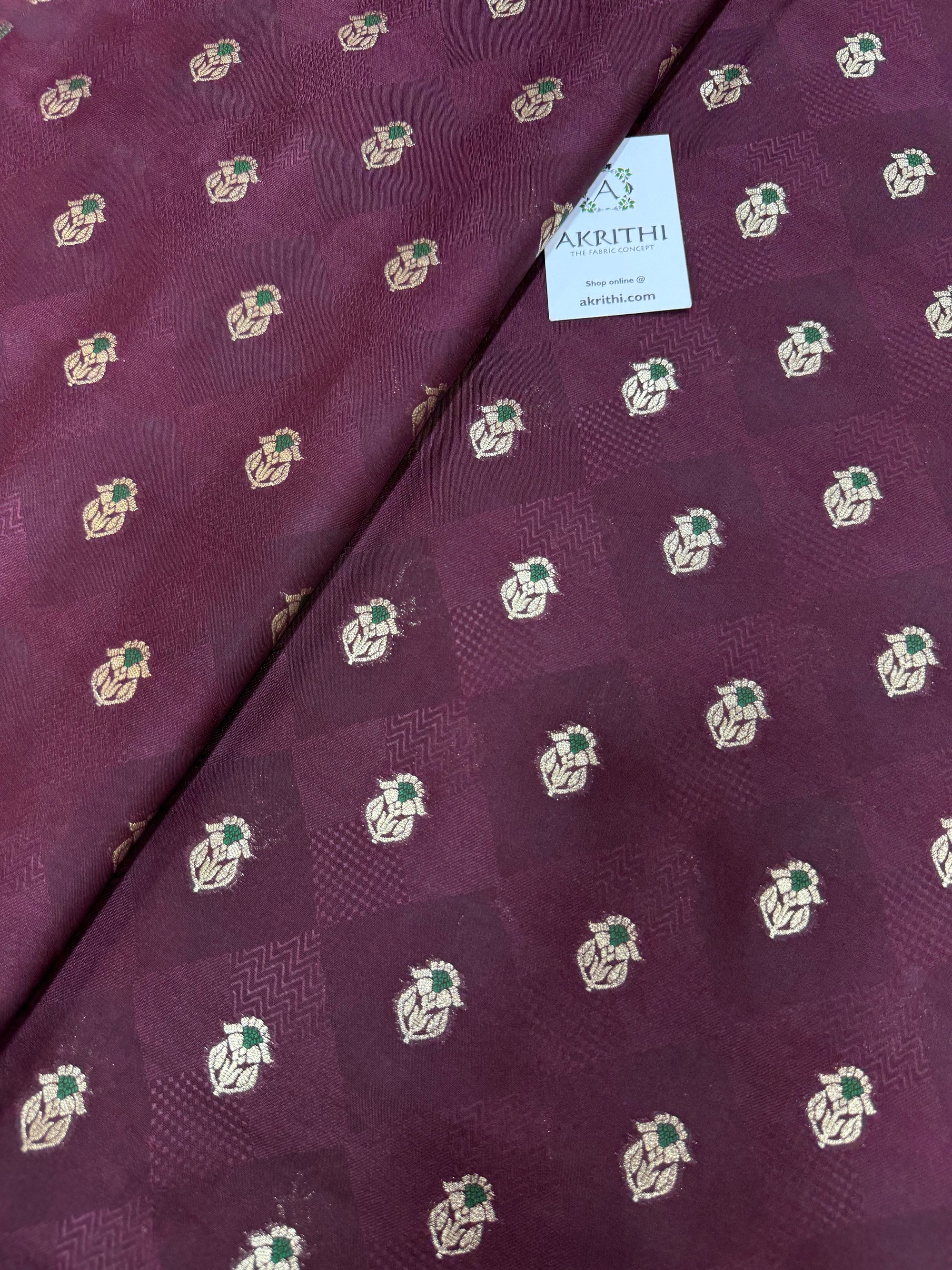 Pure Banarasi brocade fabric