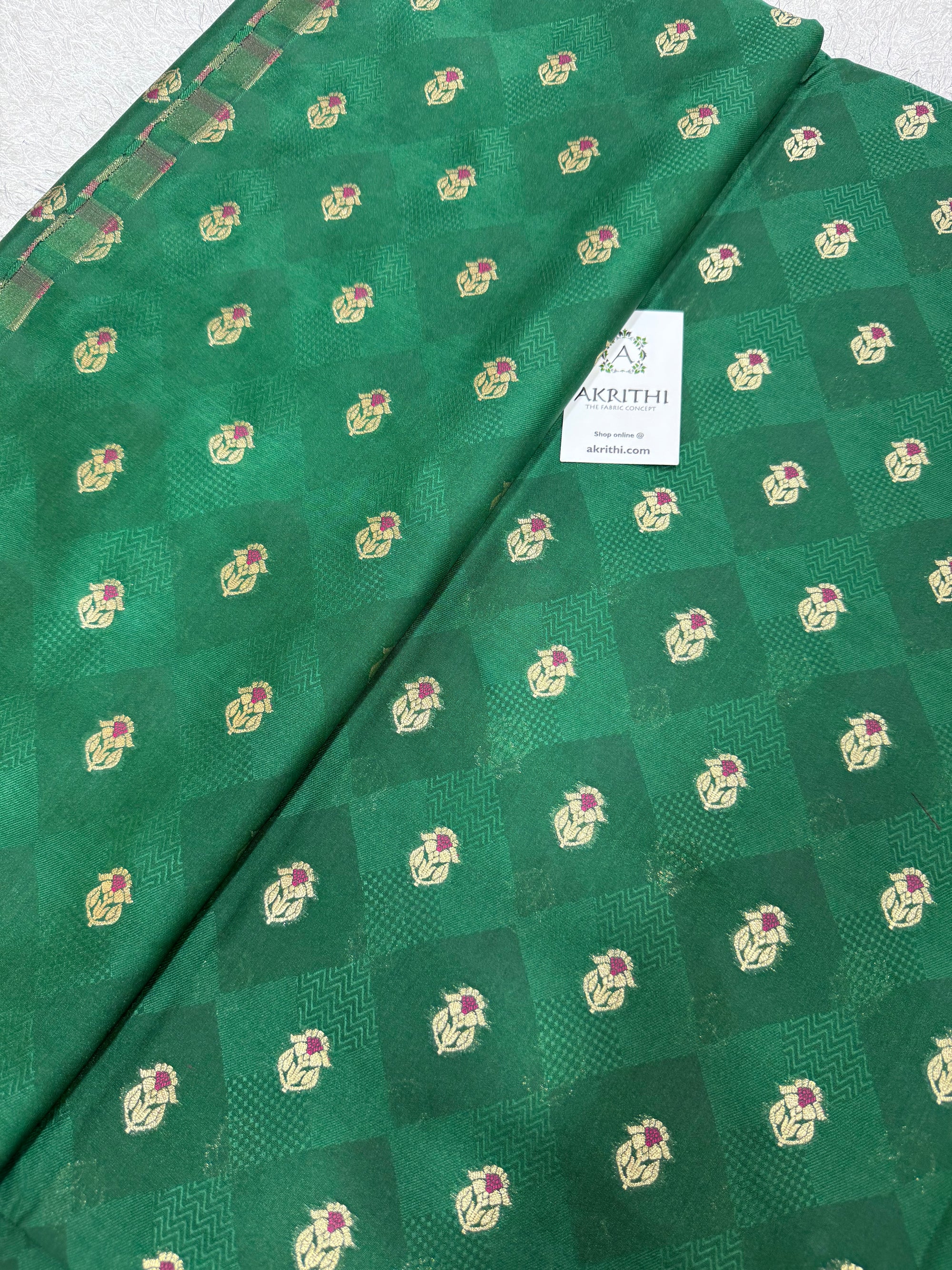 Pure Banarasi brocade fabric