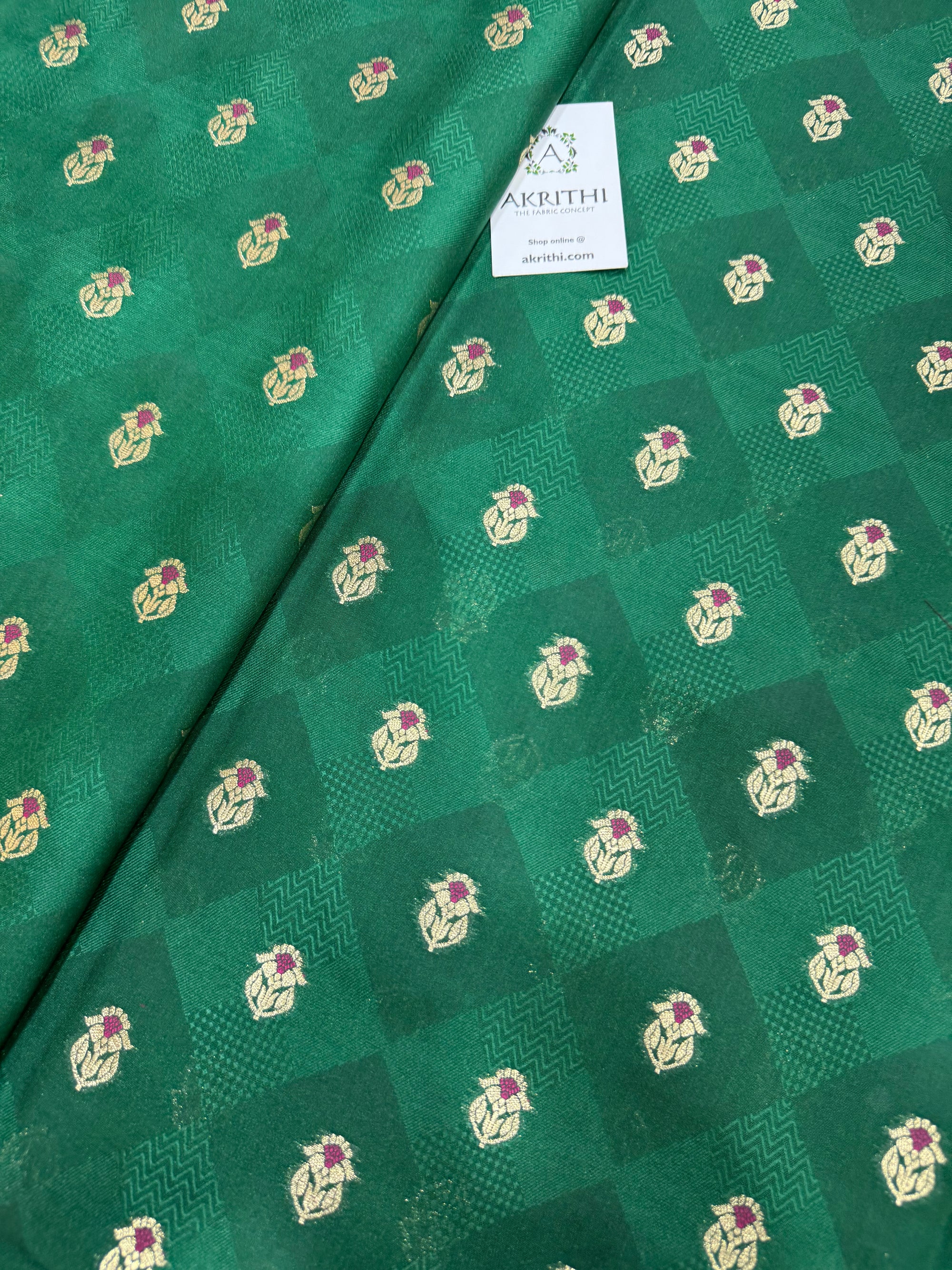 Pure Banarasi brocade fabric