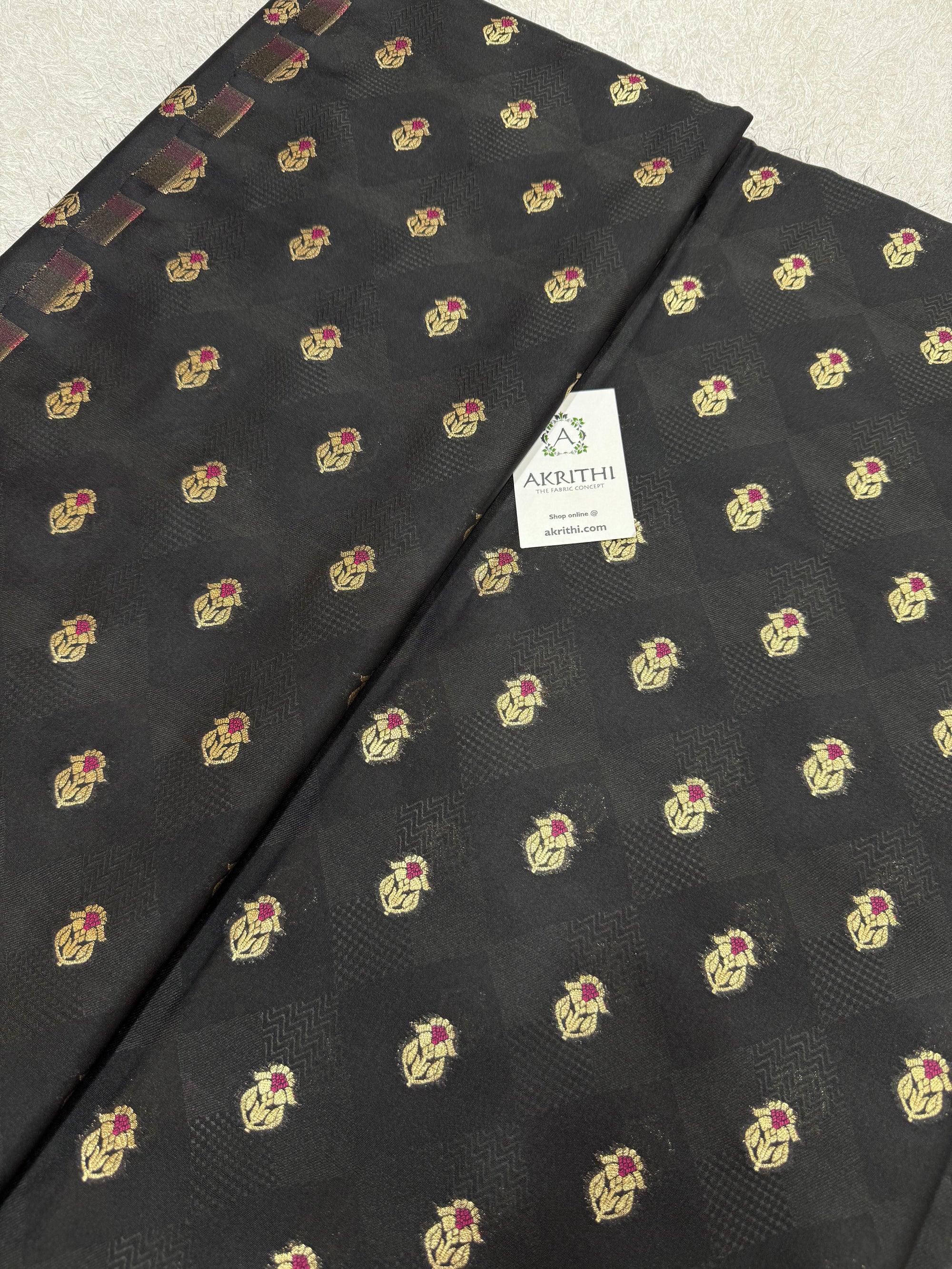 Pure Banarasi brocade fabric