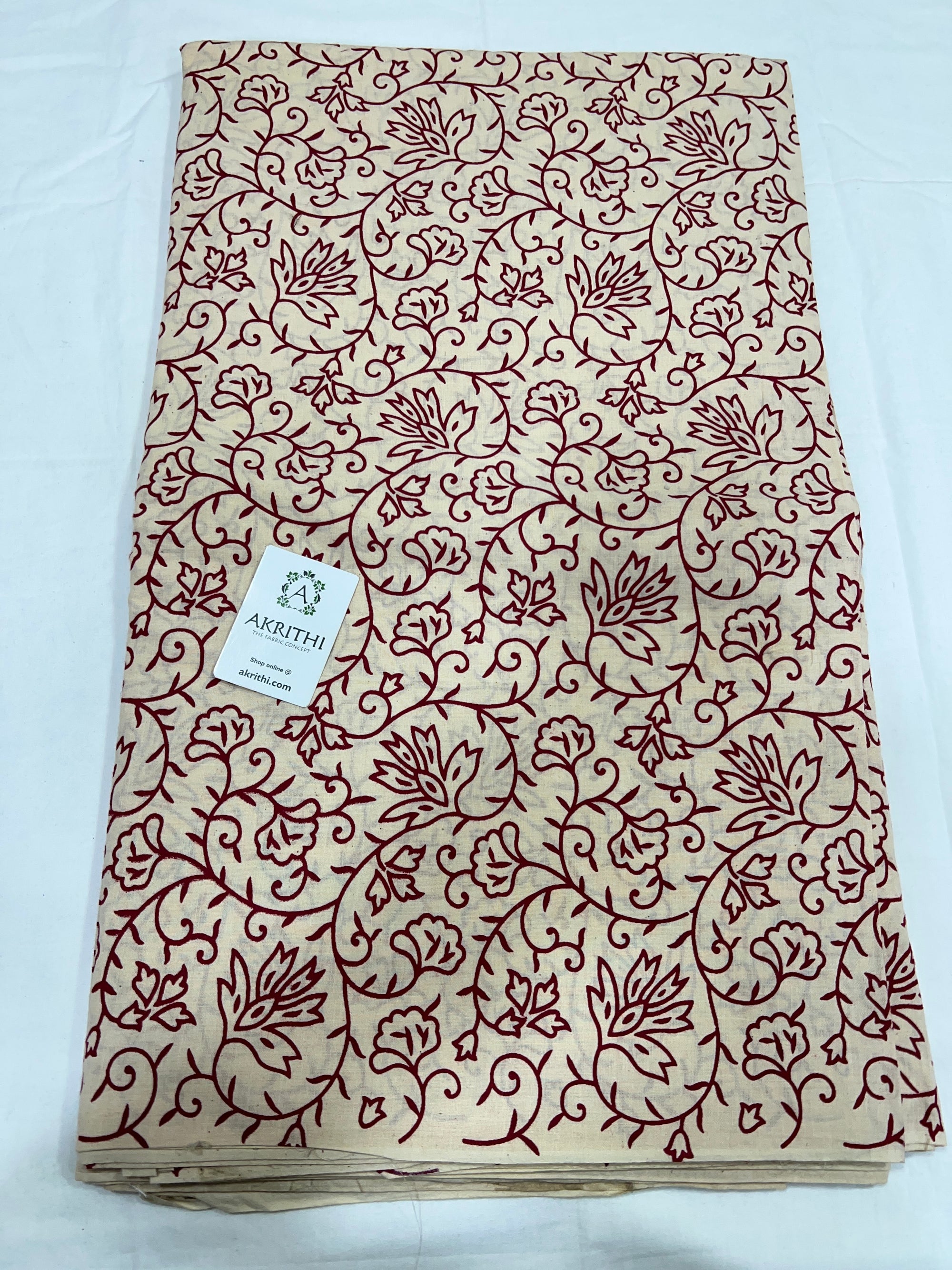 Printed pure cotton fabric