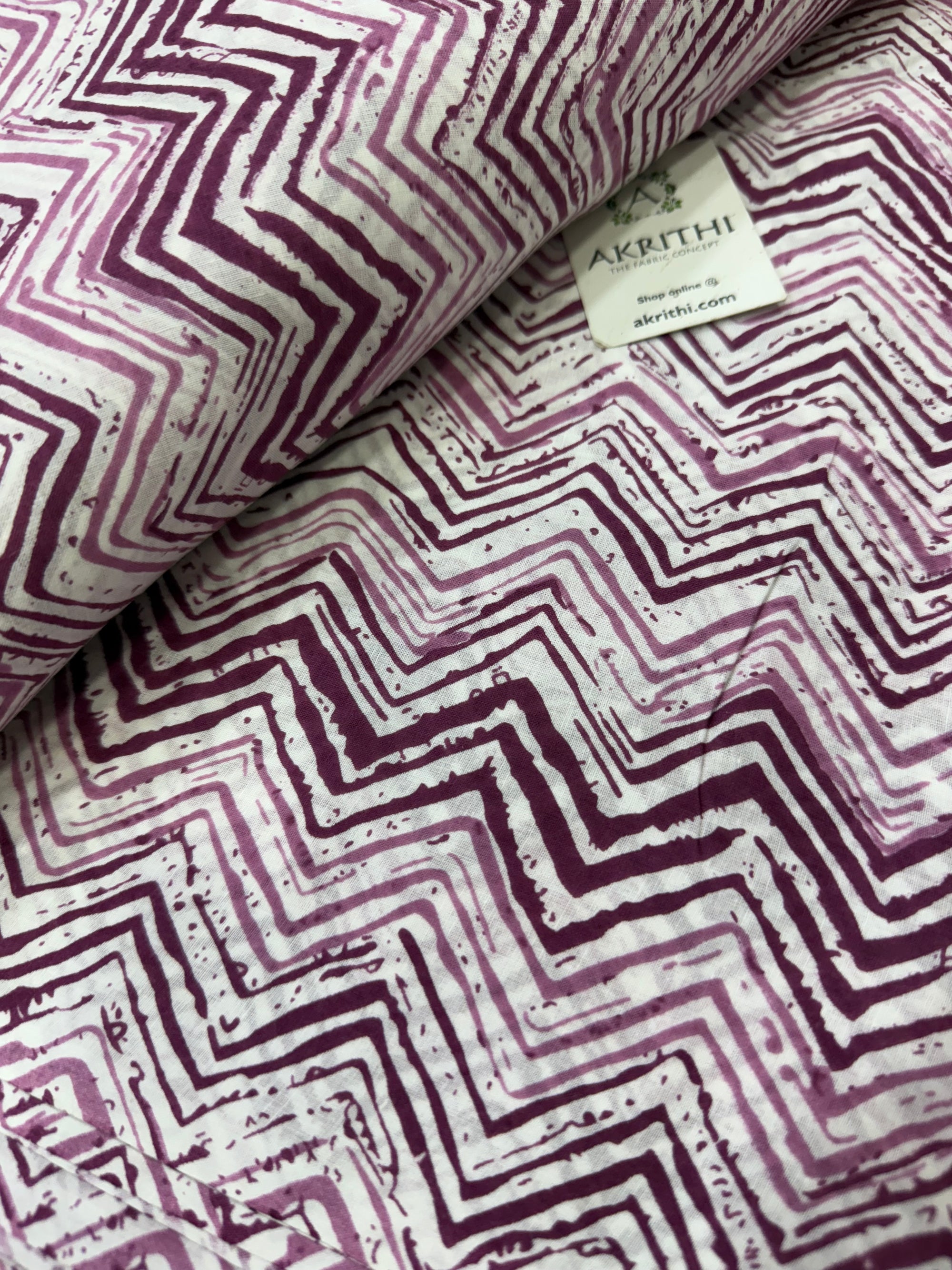 Printed pure cotton fabric