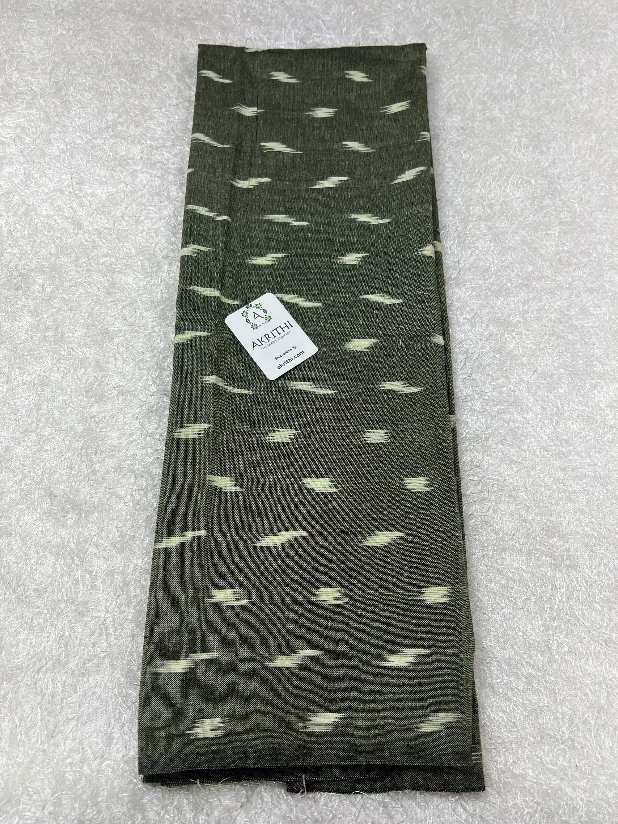 Handloom Ikat pure cotton fabric 90 cms cut