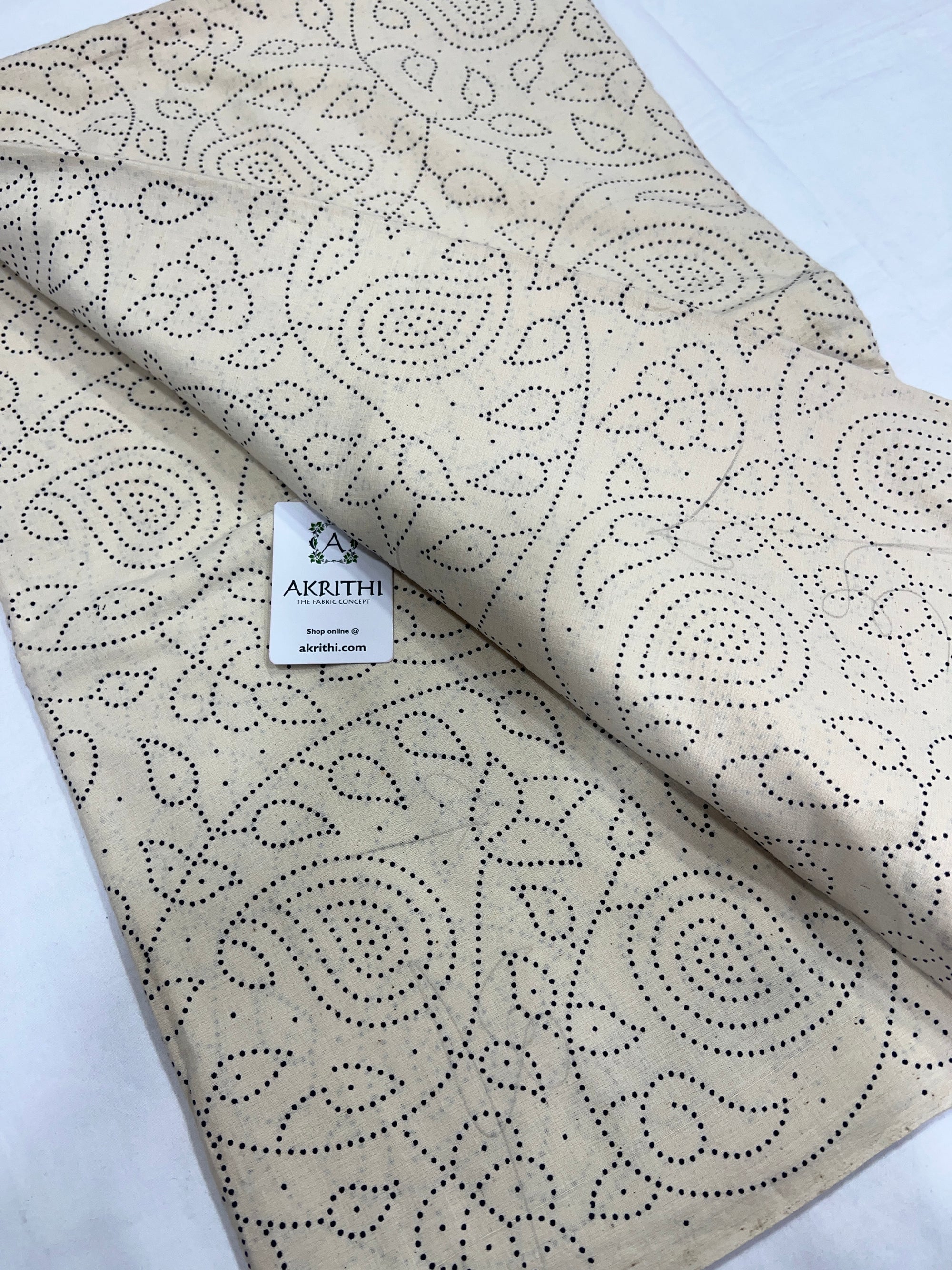 Printed pure cotton fabric