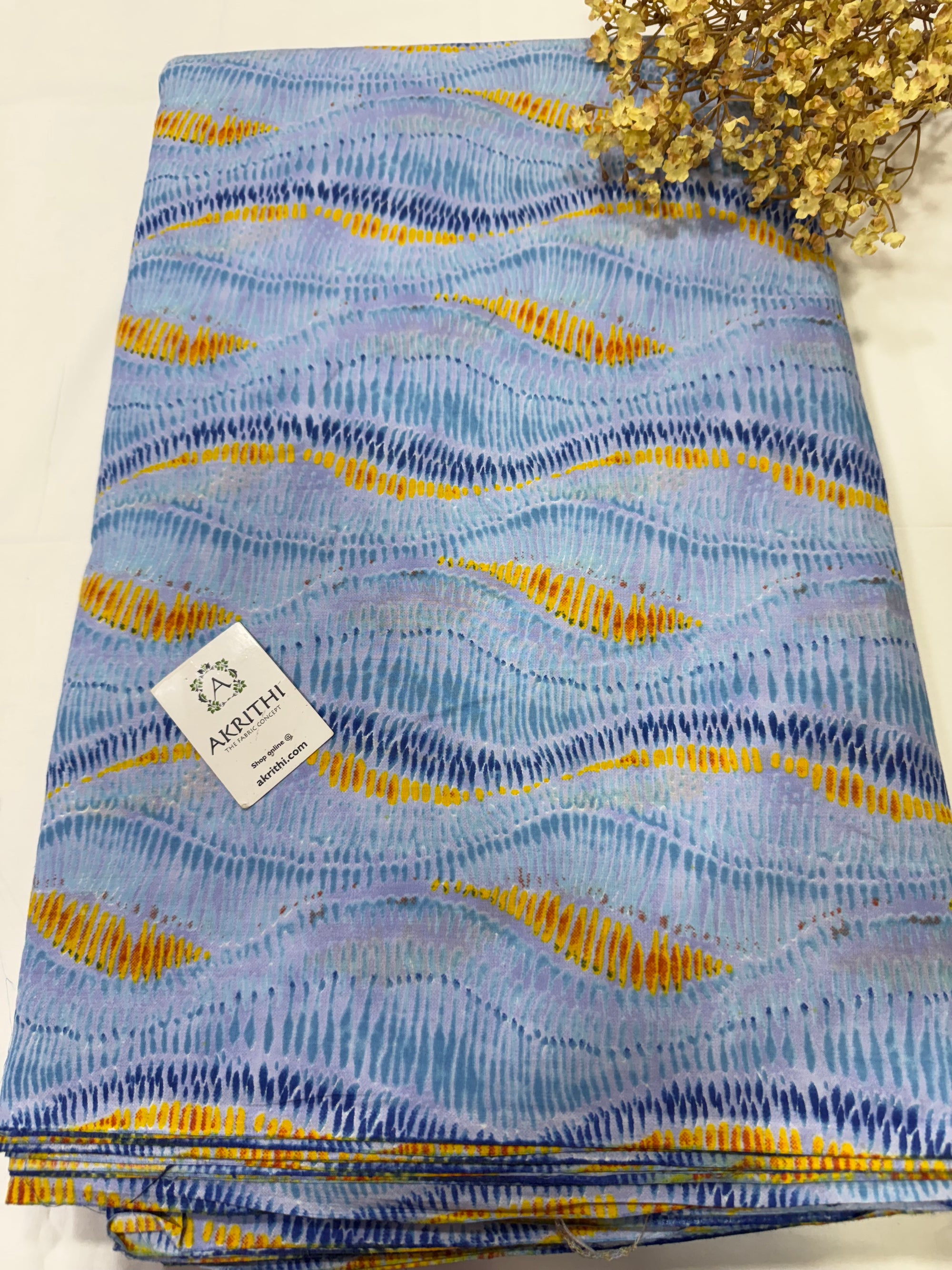 Printed pure cotton fabric