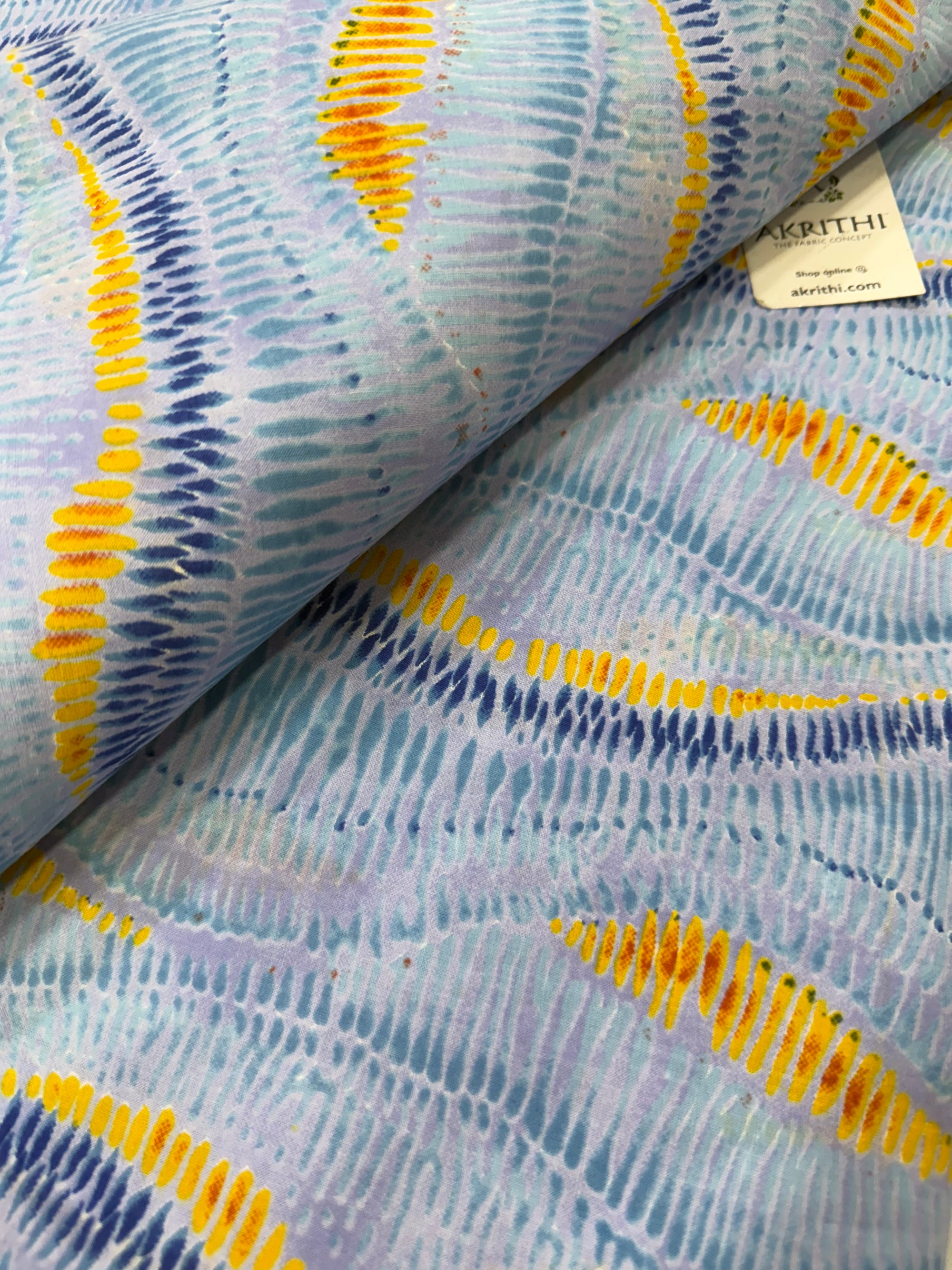 Printed pure cotton fabric