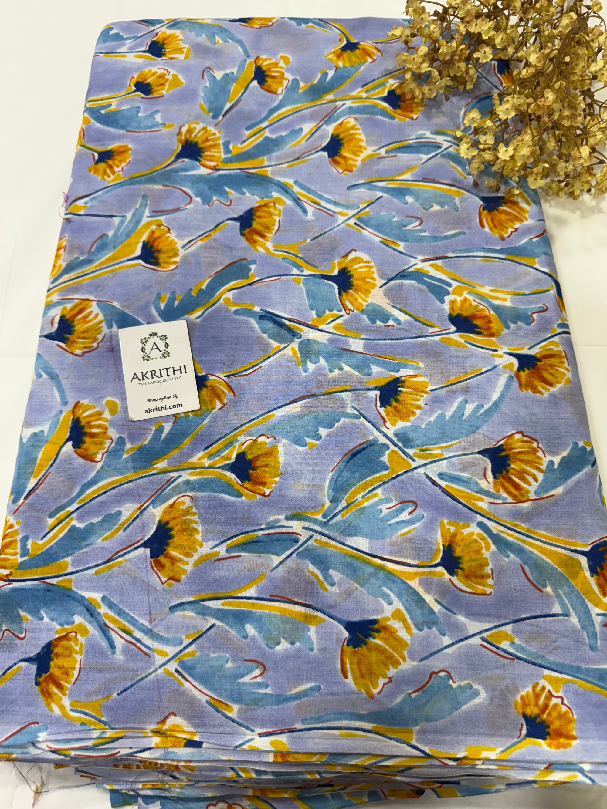 Printed pure cotton fabric