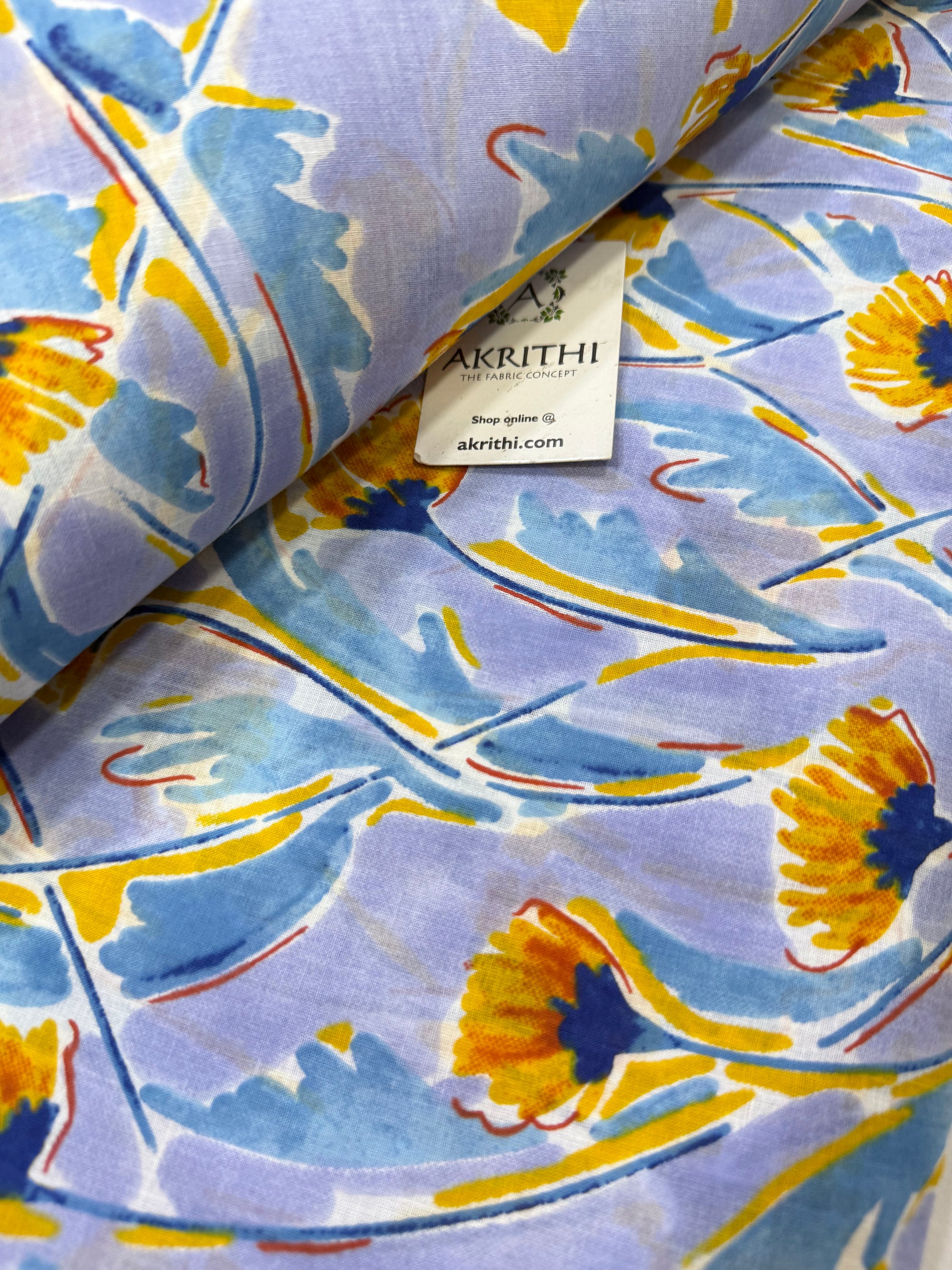 Printed pure cotton fabric