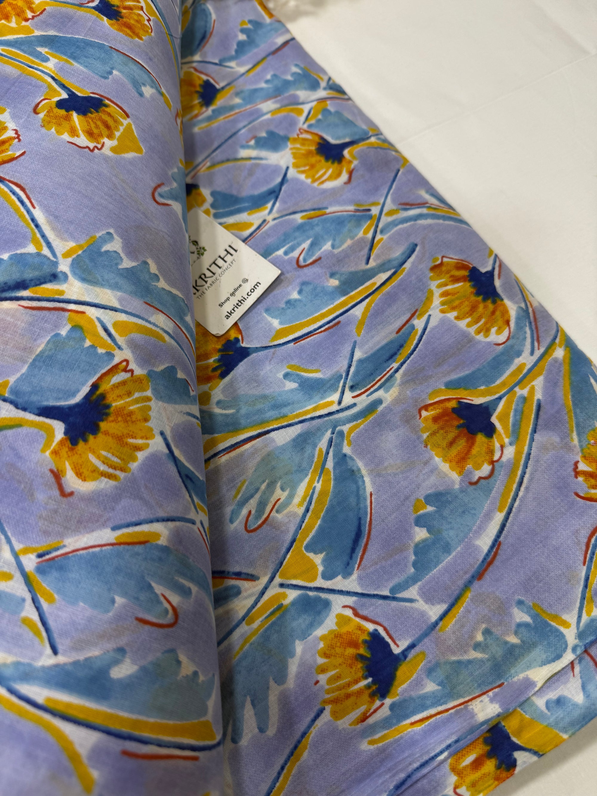 Printed pure cotton fabric