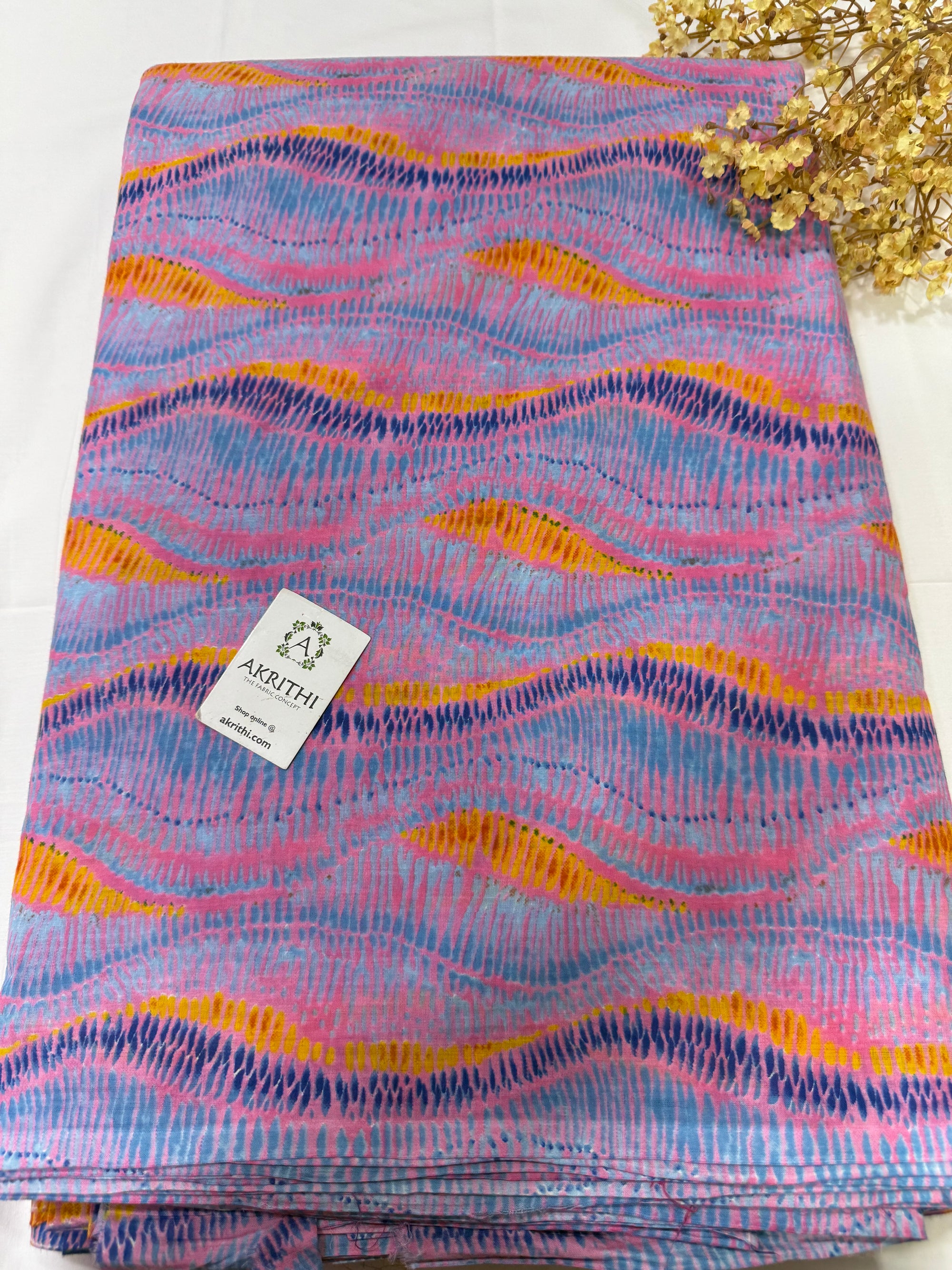 Printed pure cotton fabric