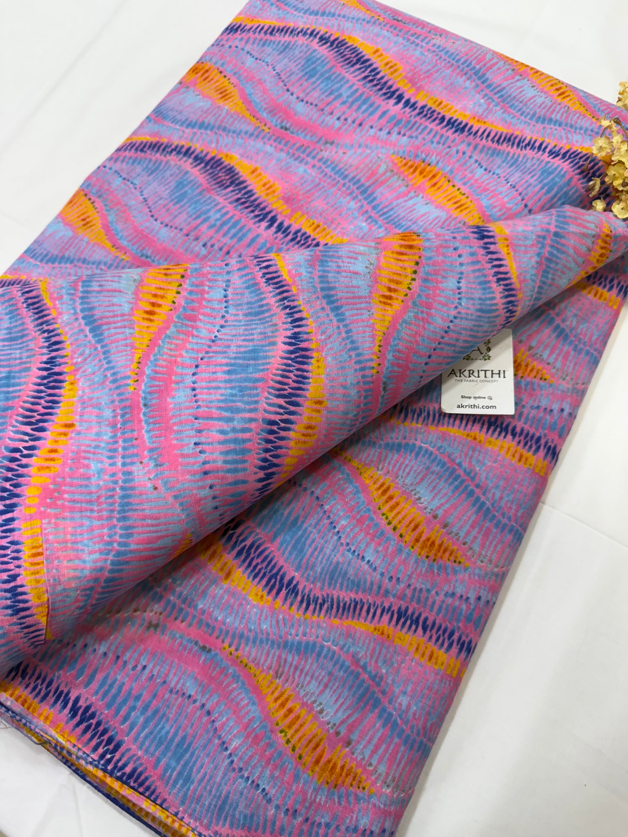 Printed pure cotton fabric