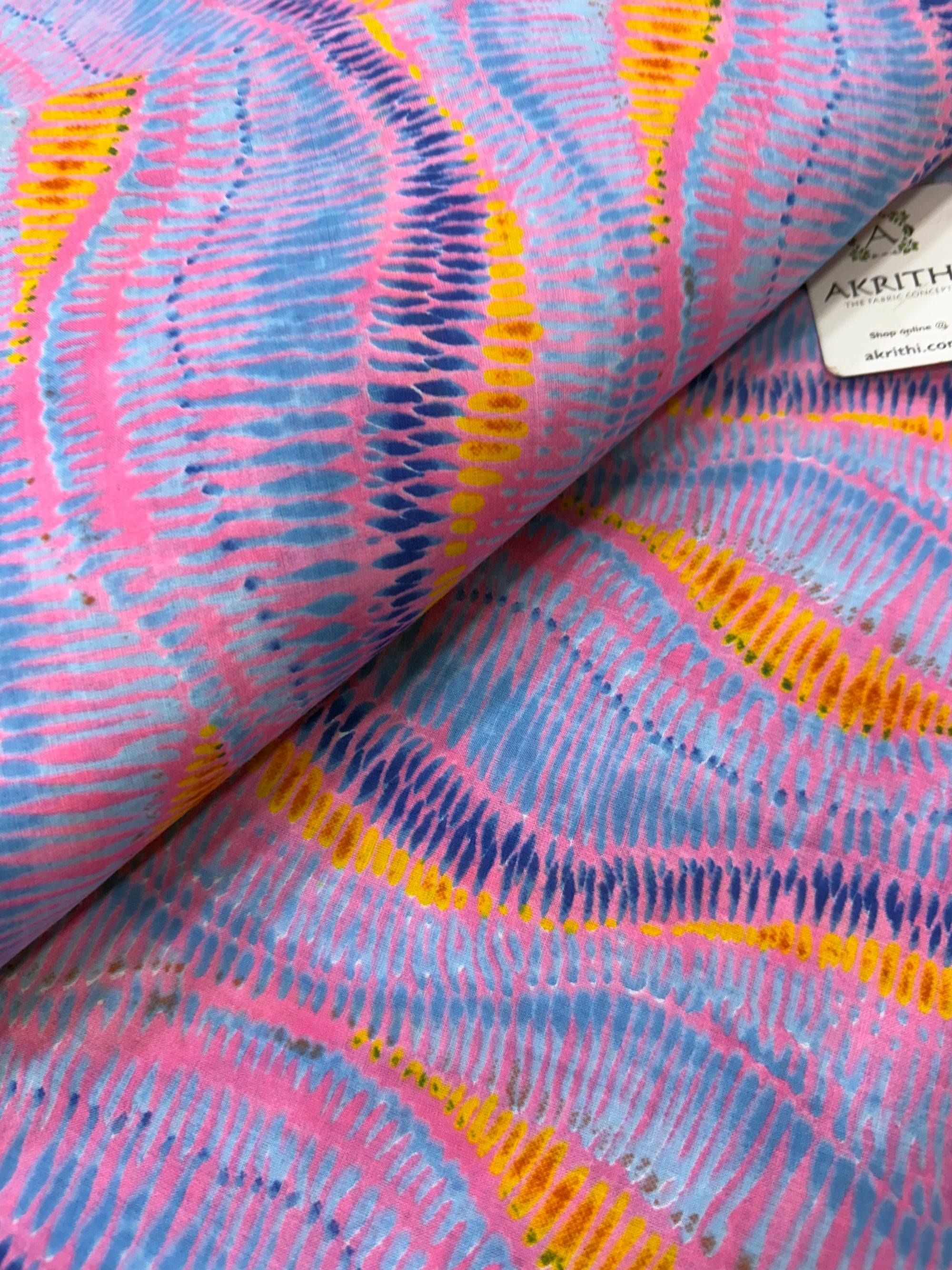 Printed pure cotton fabric