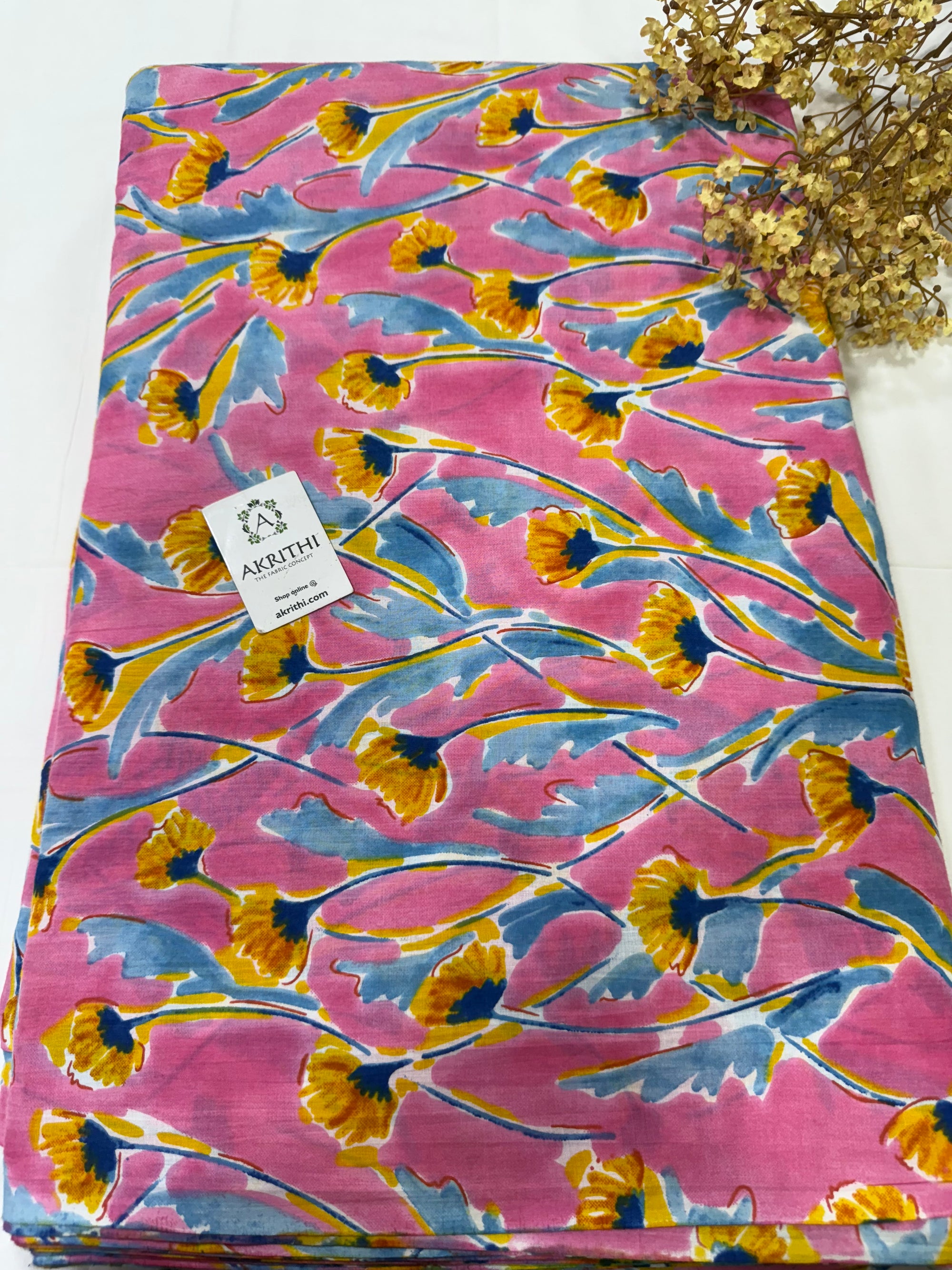 Printed pure cotton fabric