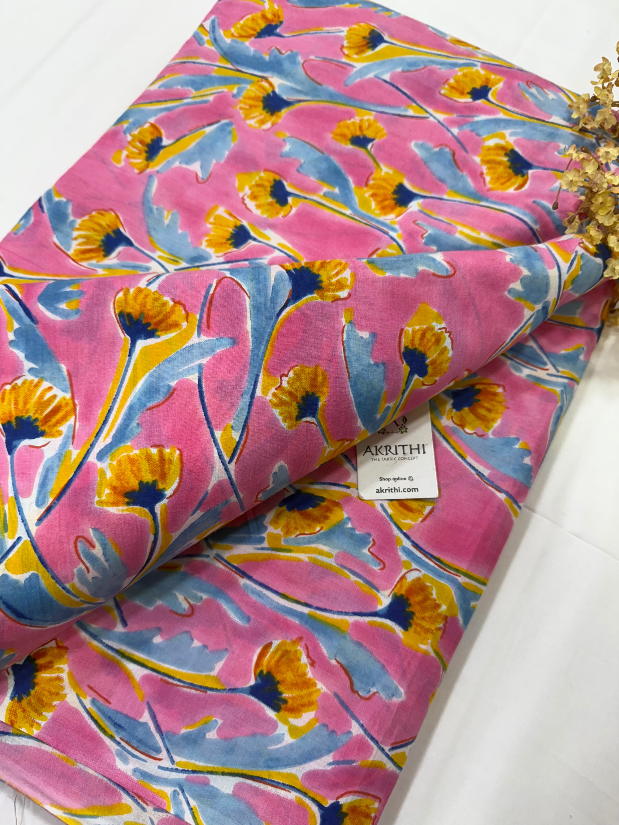 Printed pure cotton fabric