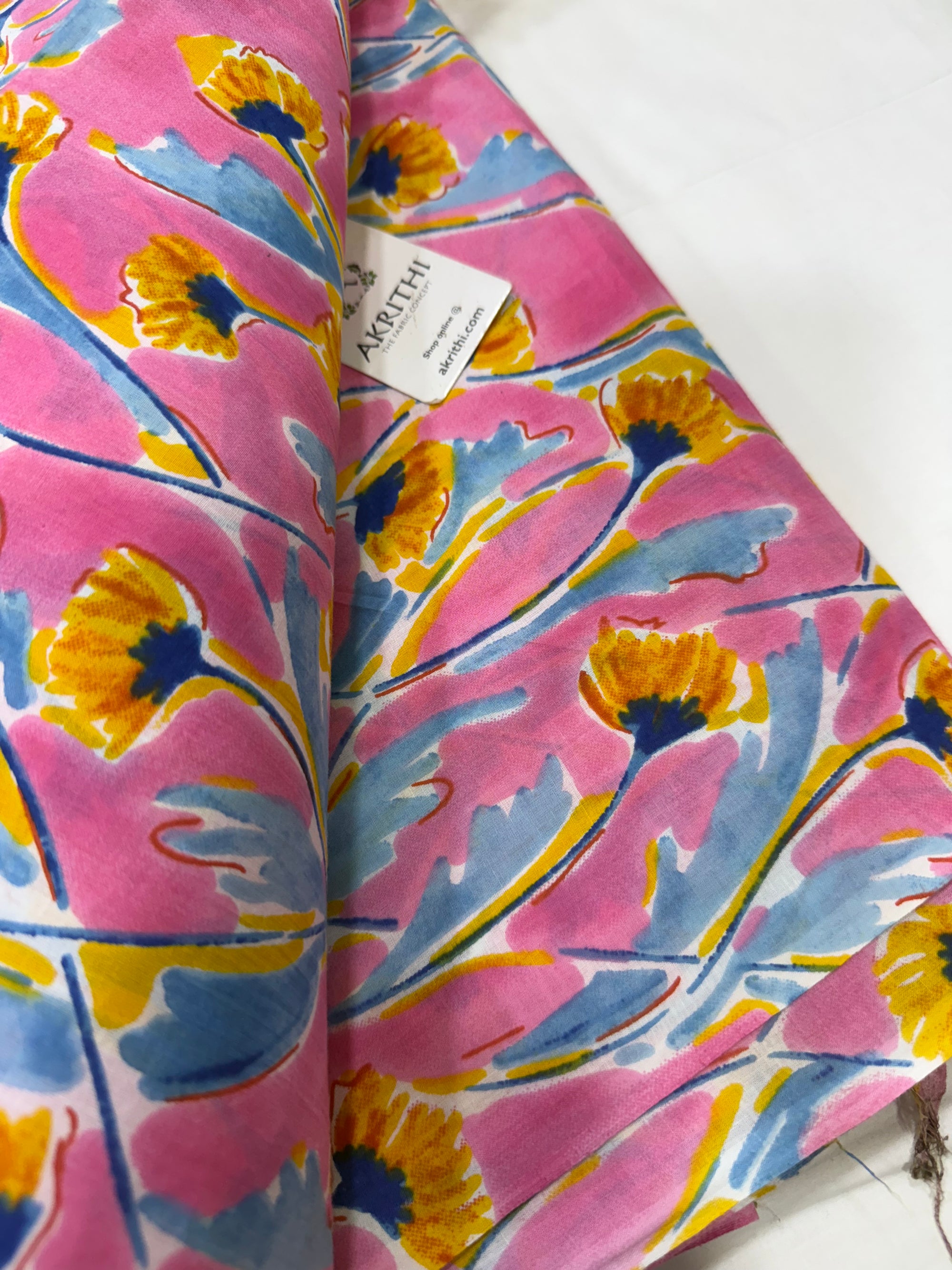Printed pure cotton fabric