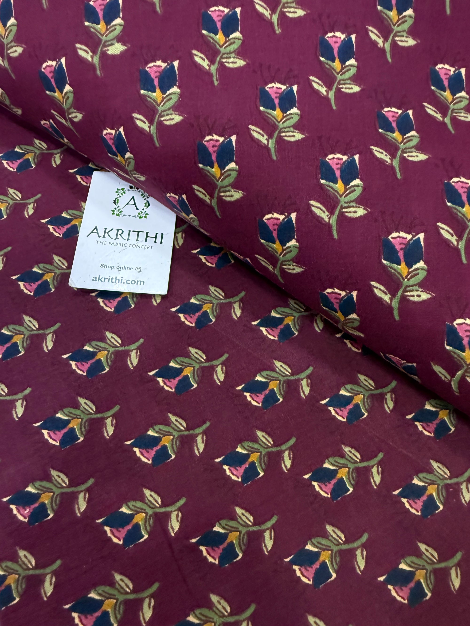 Printed pure cotton fabric