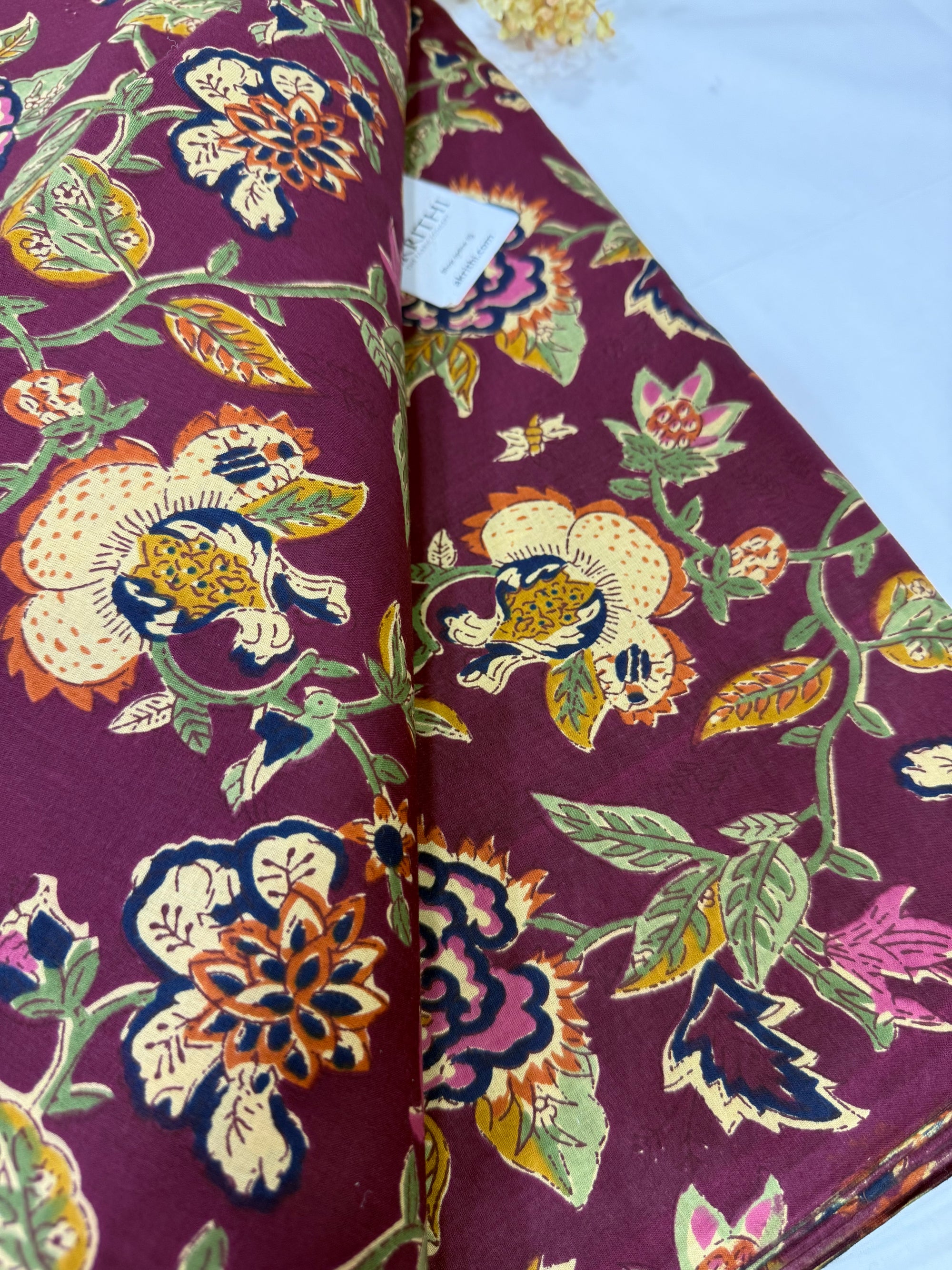 Printed pure cotton fabric