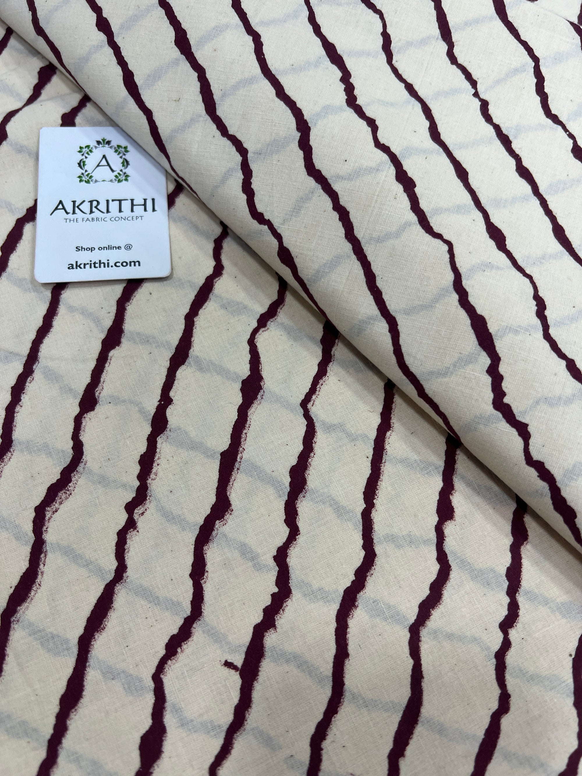 Printed pure cotton fabric