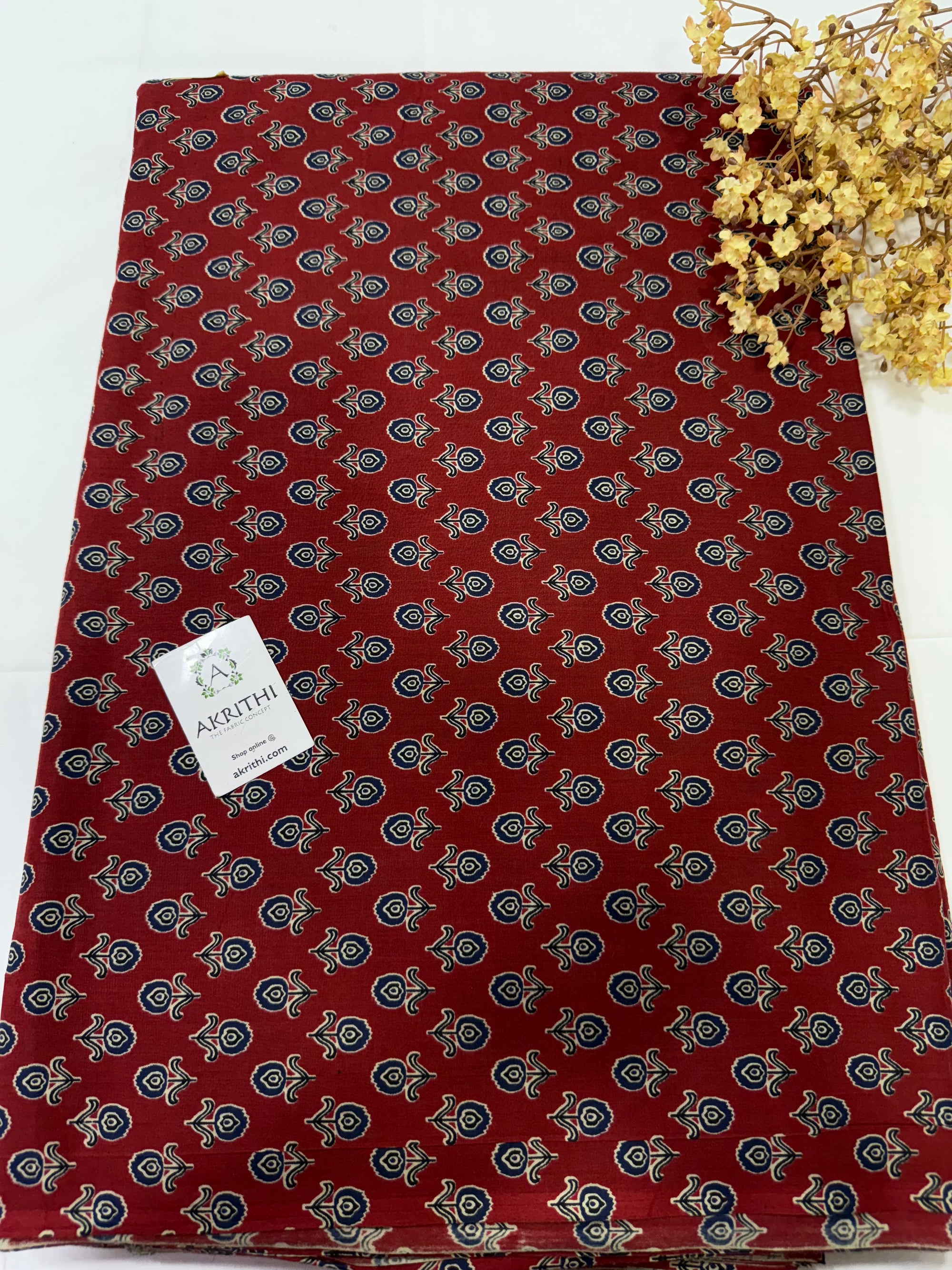 Printed pure cotton fabric