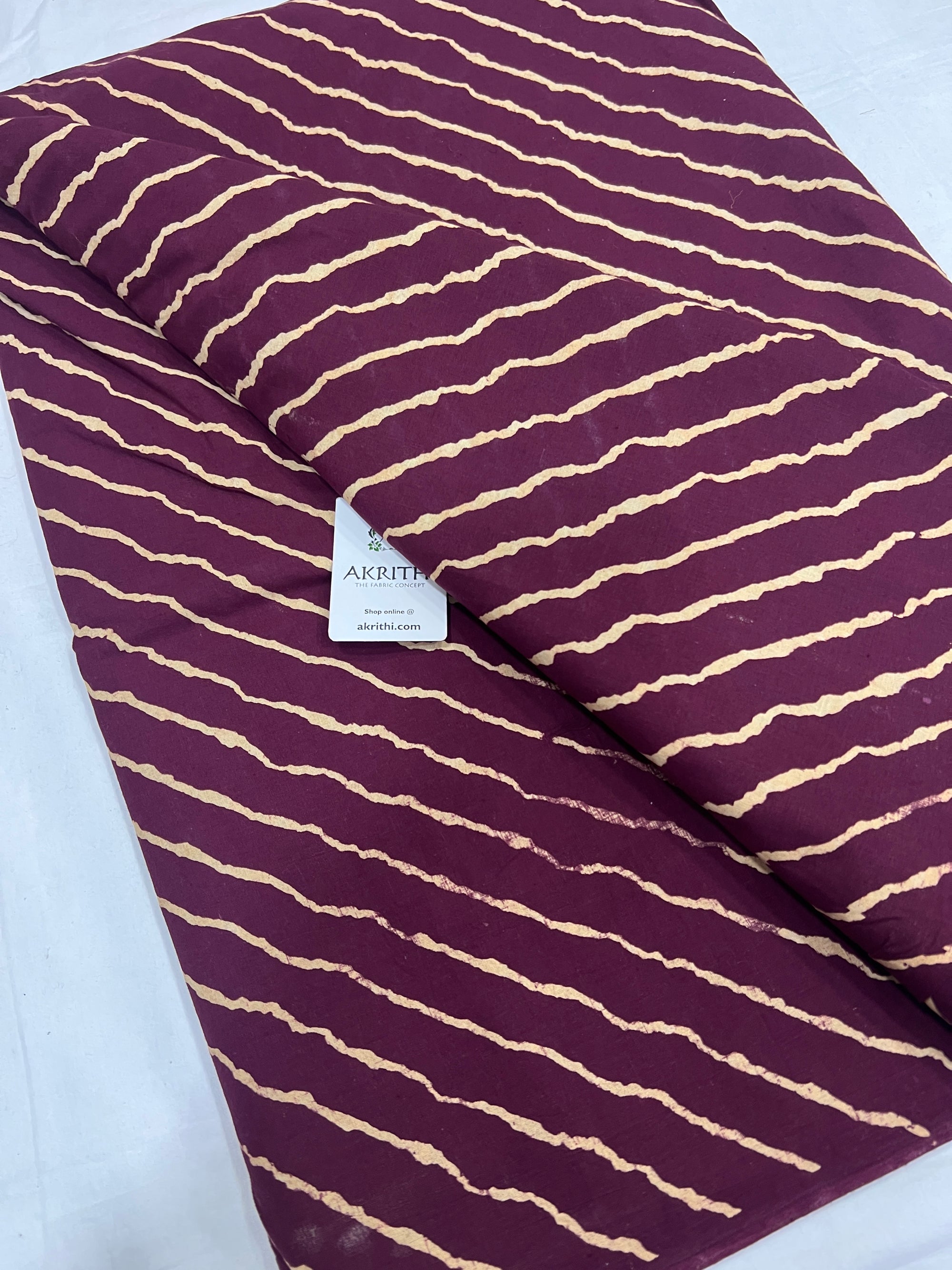 Printed pure cotton fabric