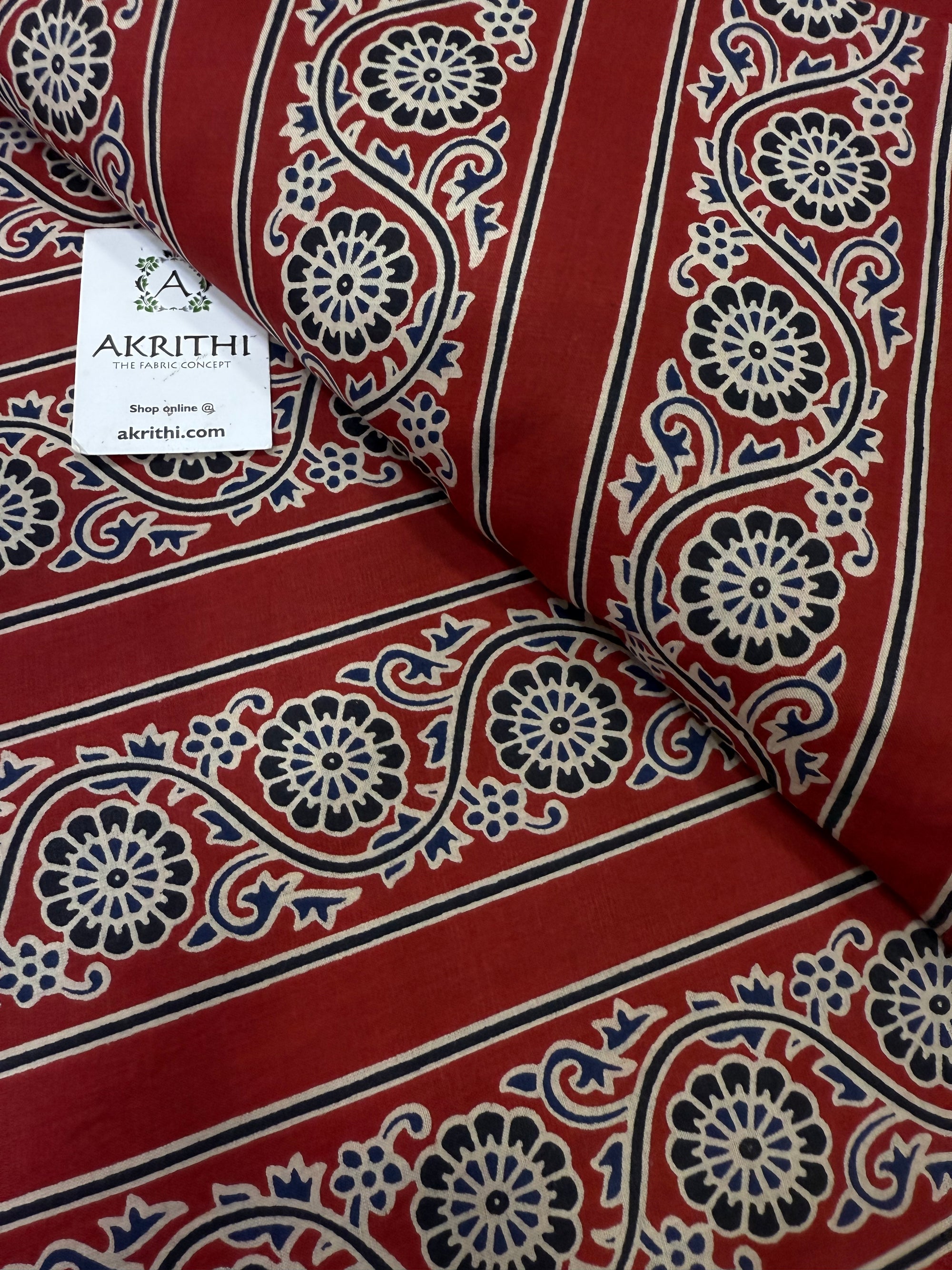 Printed pure cotton fabric