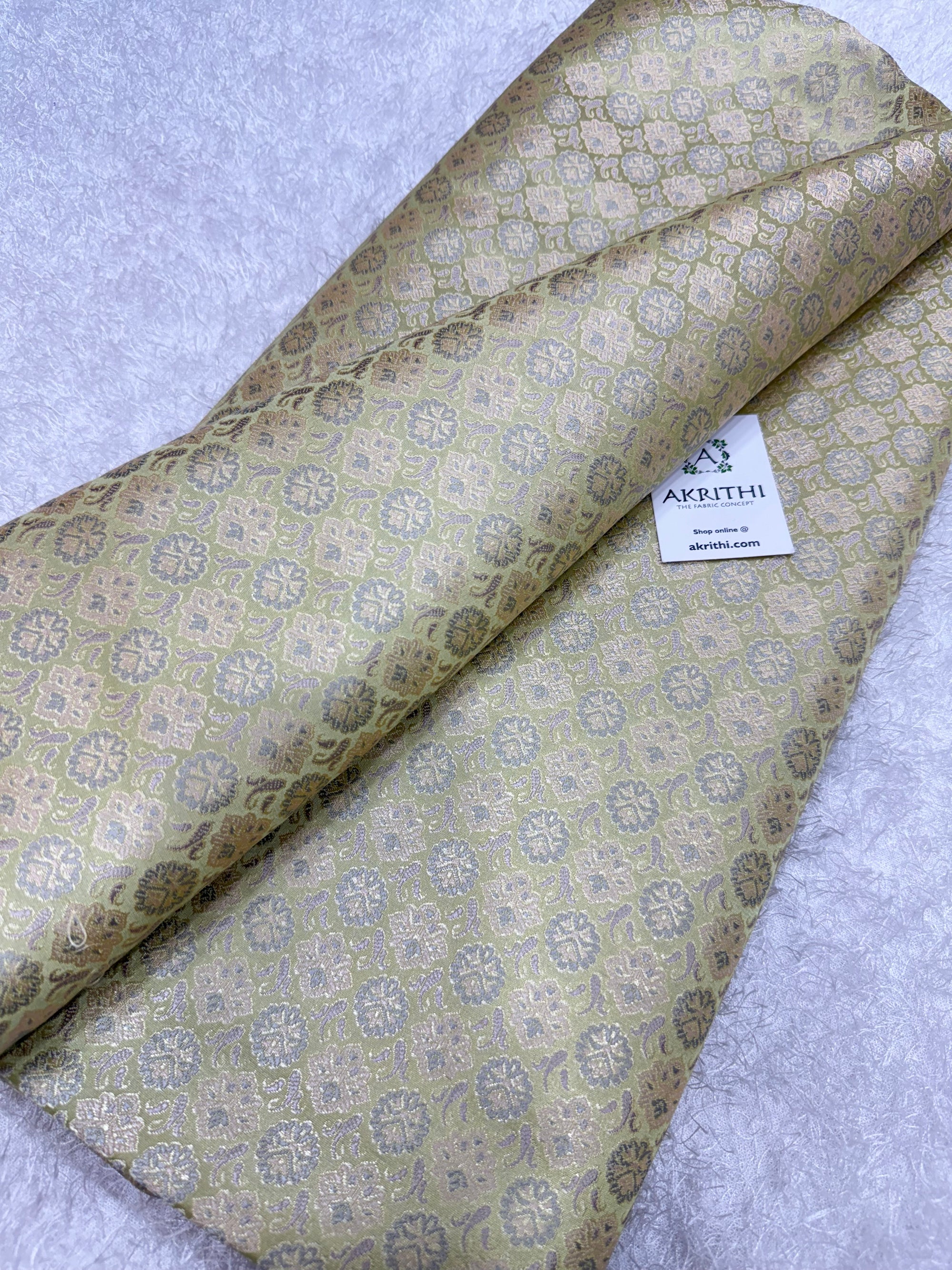 Pure Banarasi brocade fabric