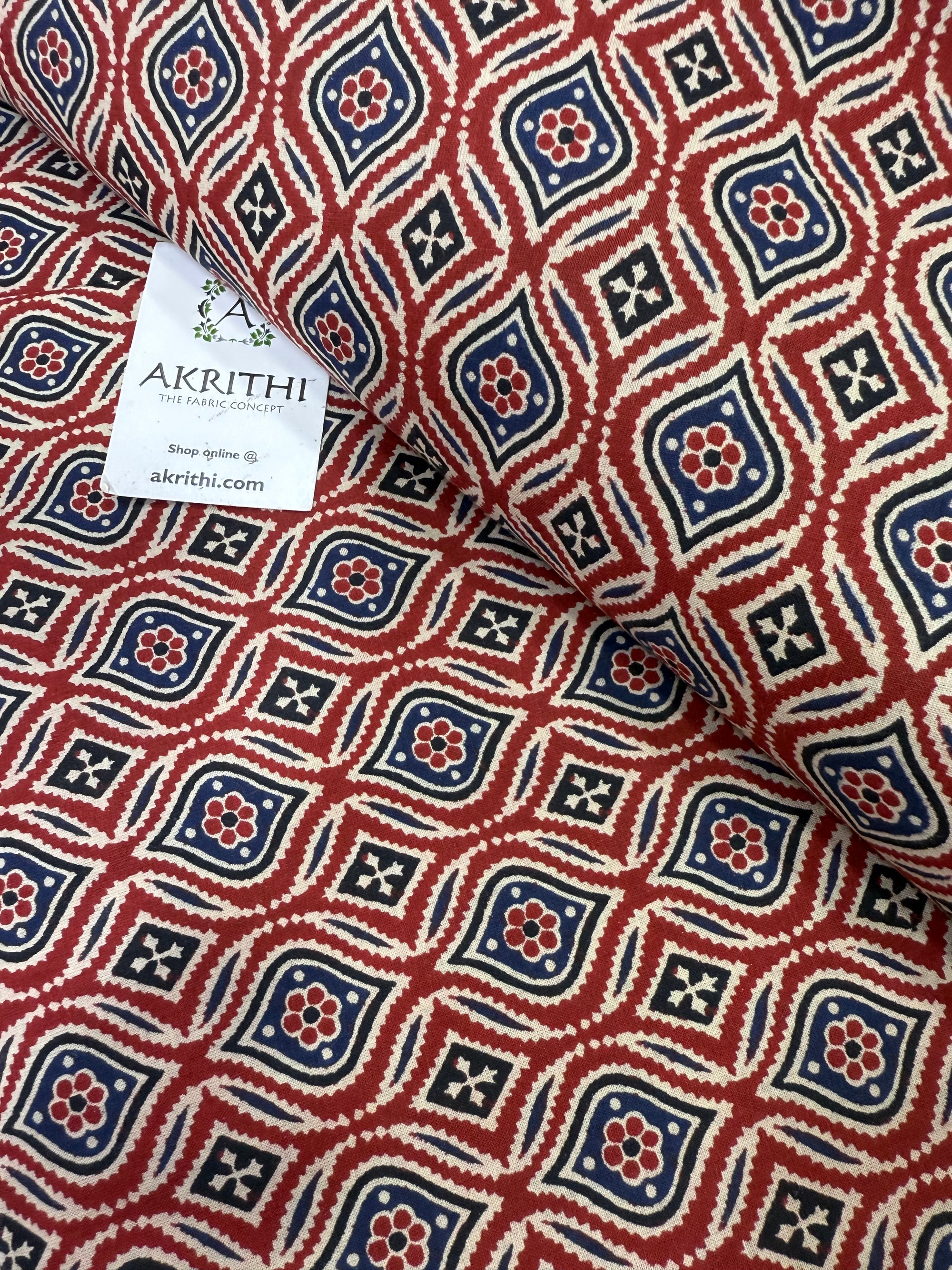 Printed pure cotton fabric