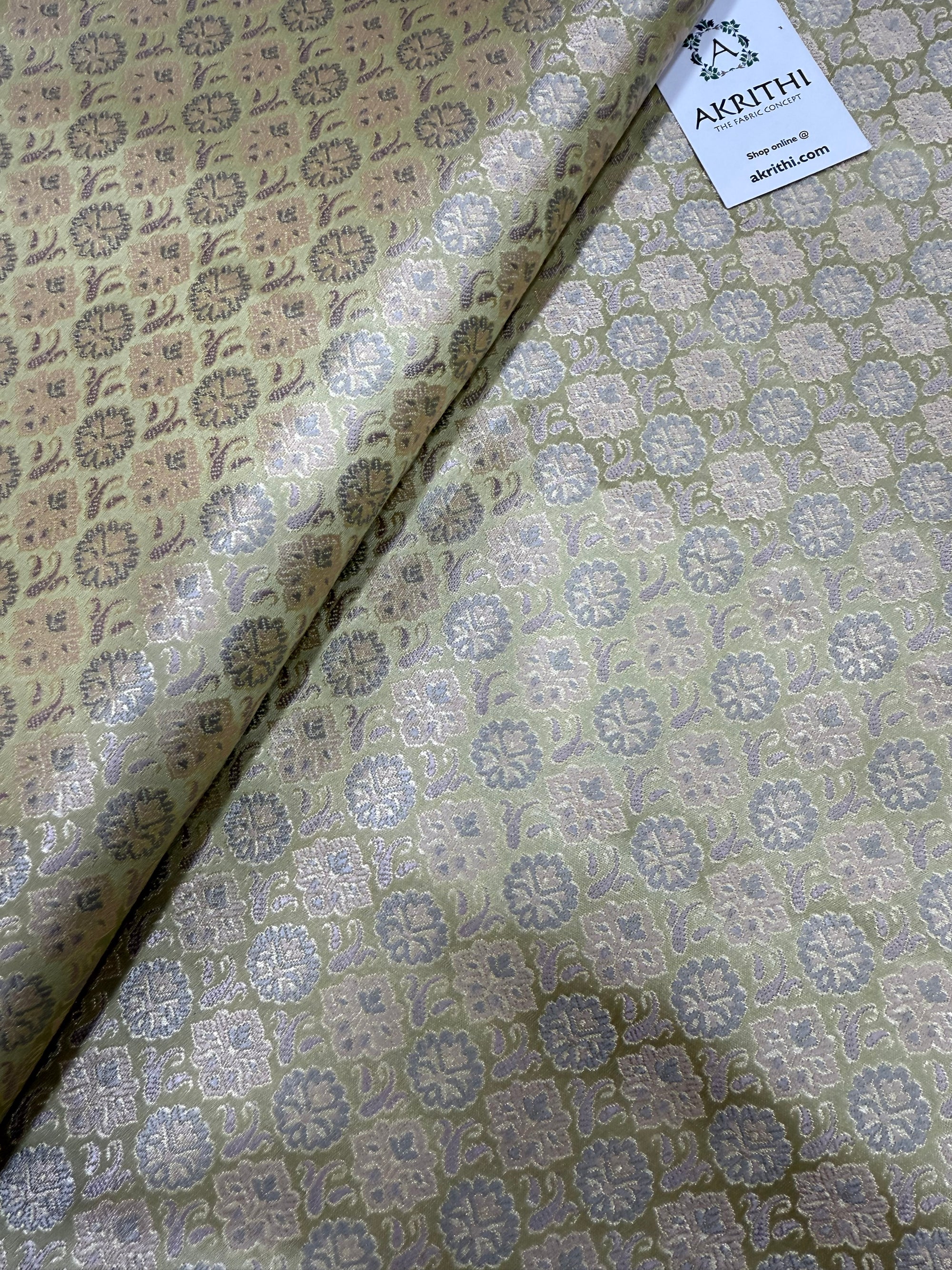 Pure Banarasi brocade fabric