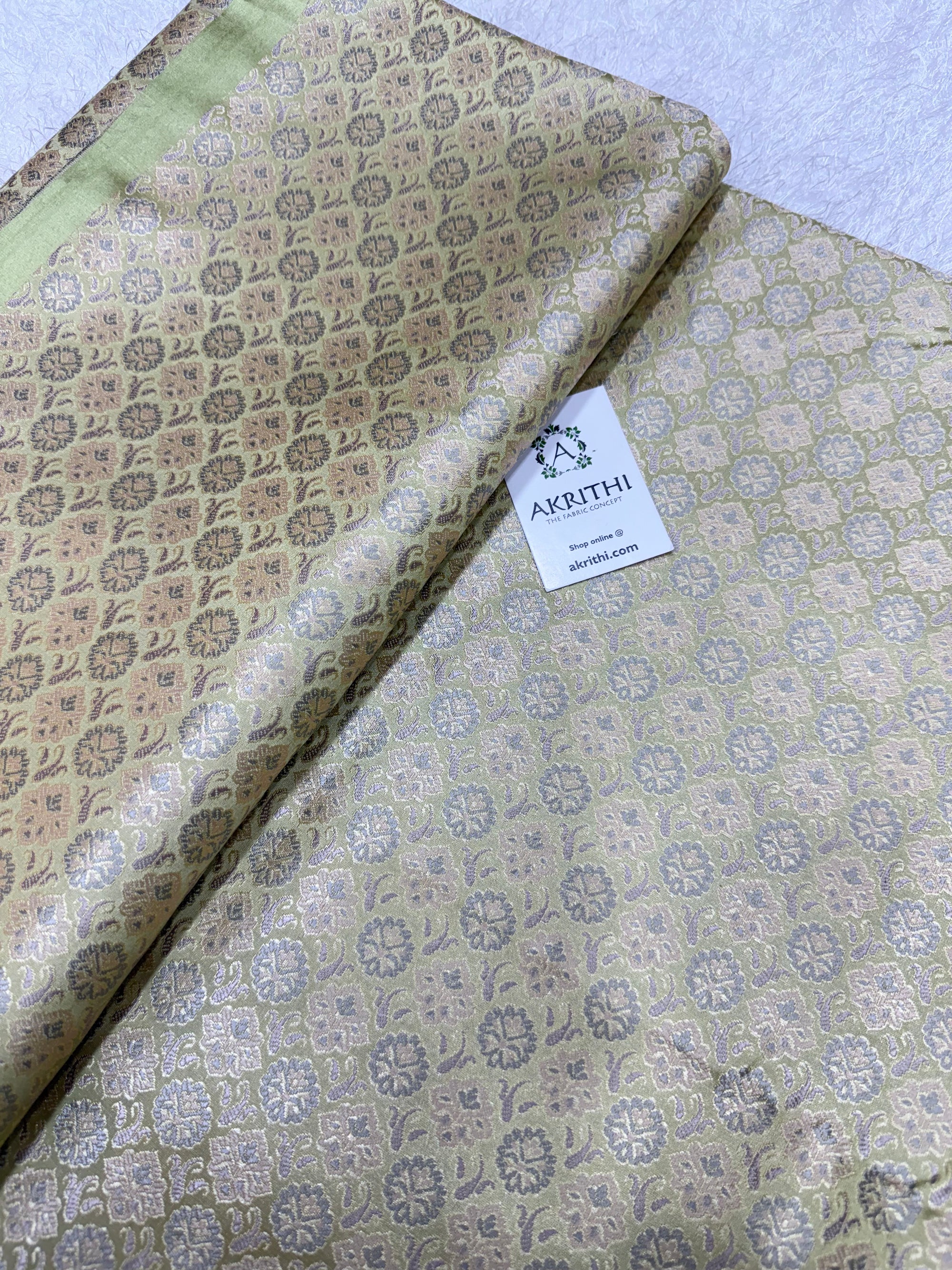 Pure Banarasi brocade fabric