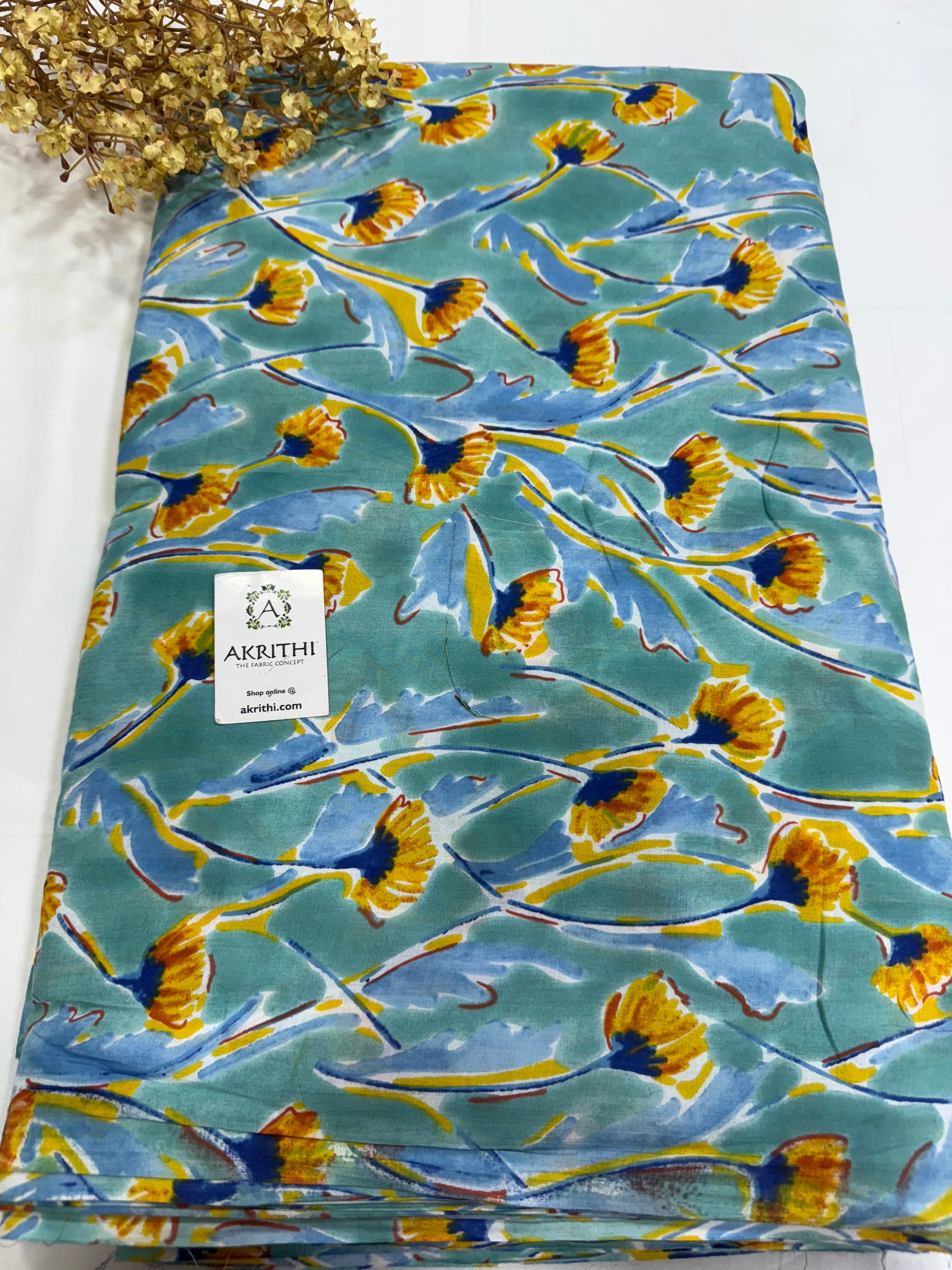 Printed pure cotton fabric