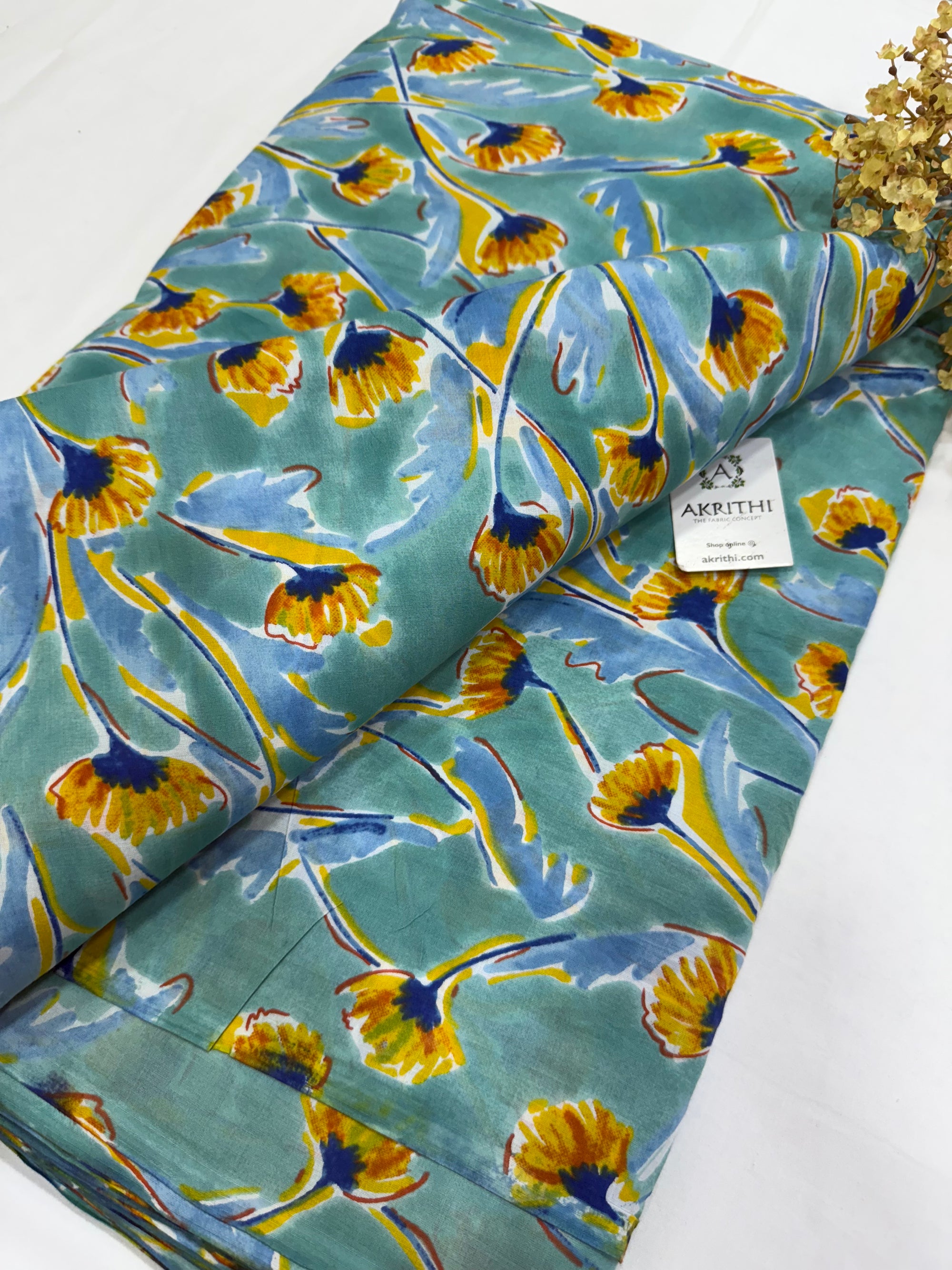 Printed pure cotton fabric