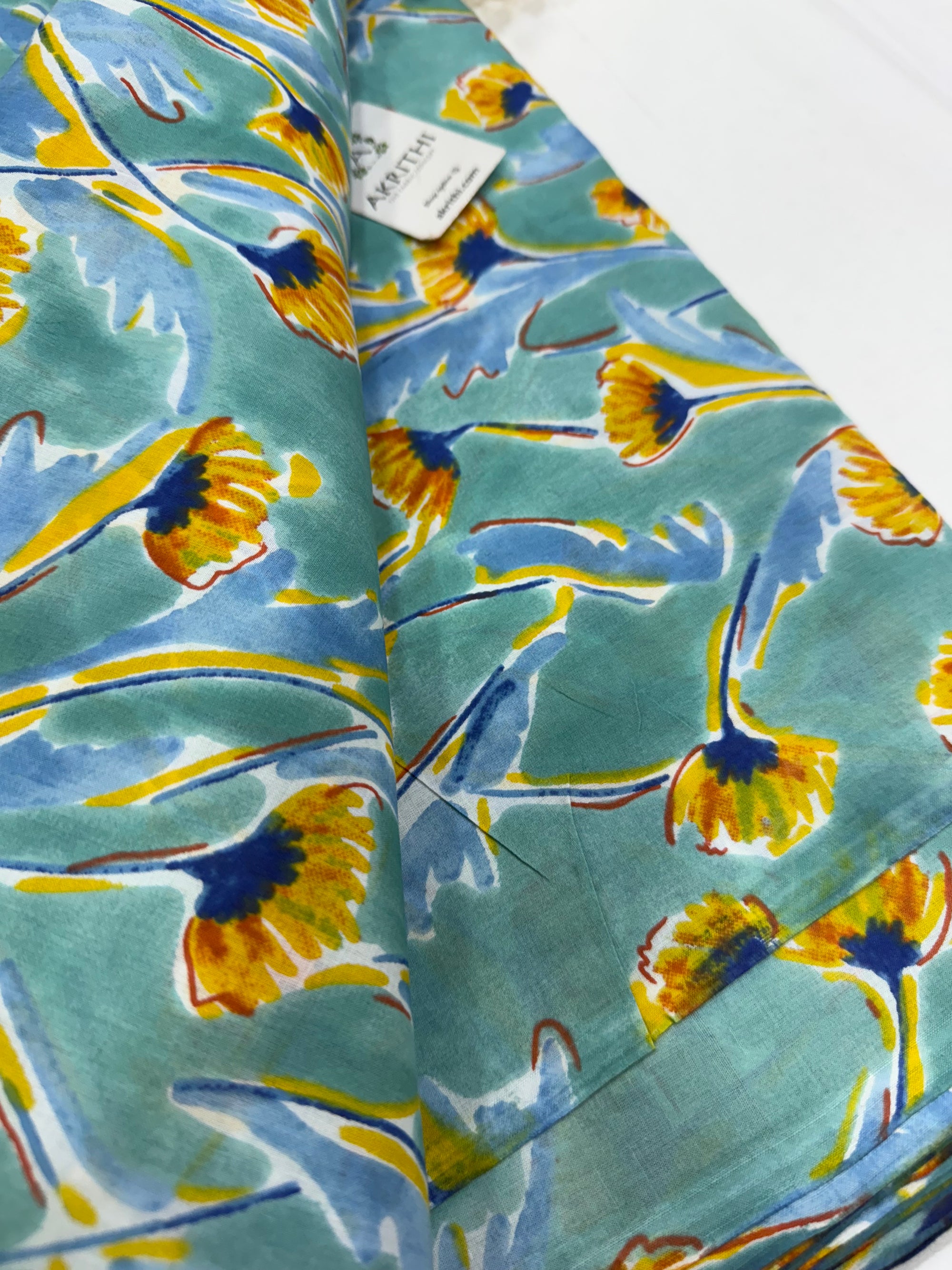 Printed pure cotton fabric
