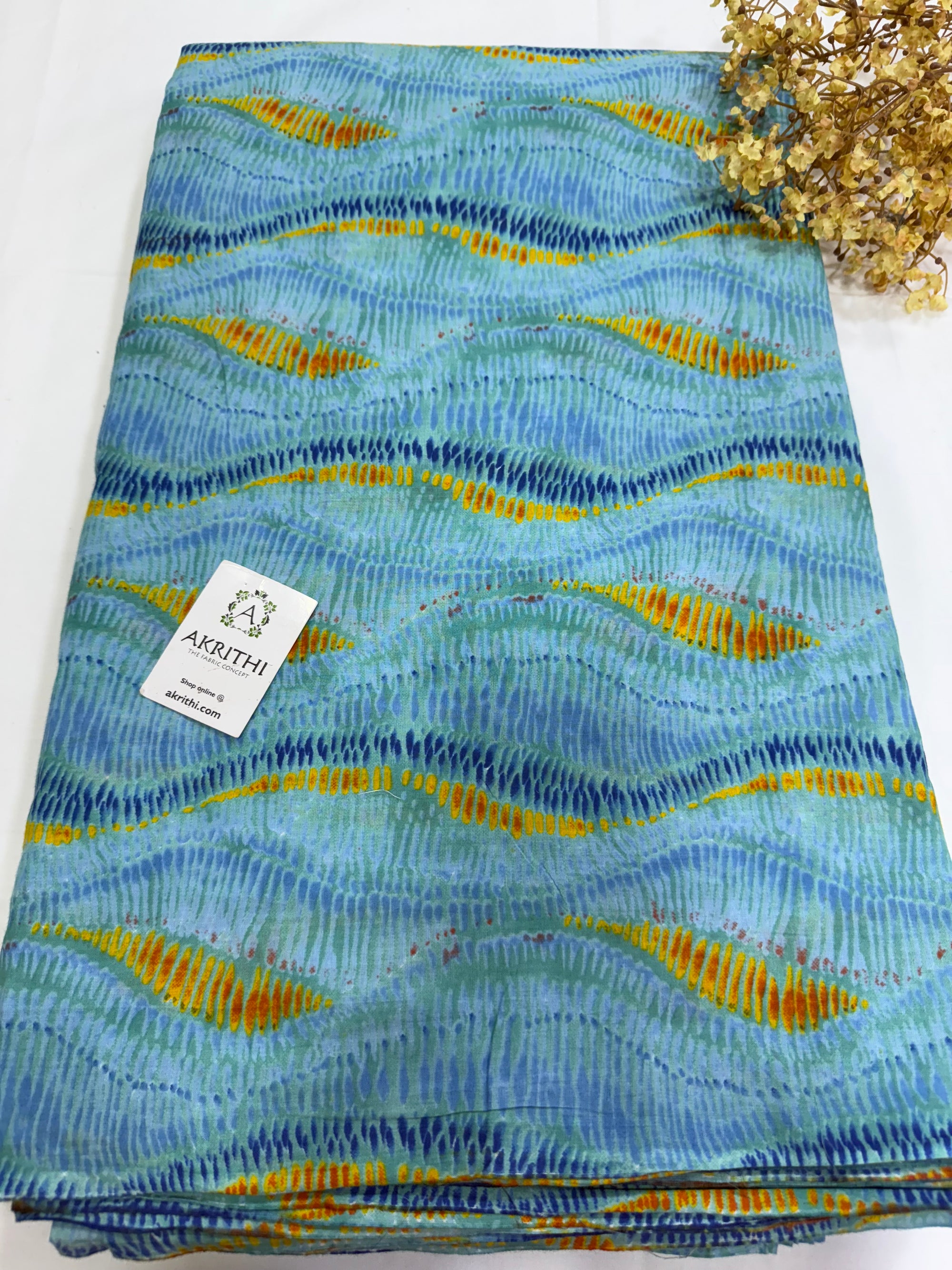Printed pure cotton fabric
