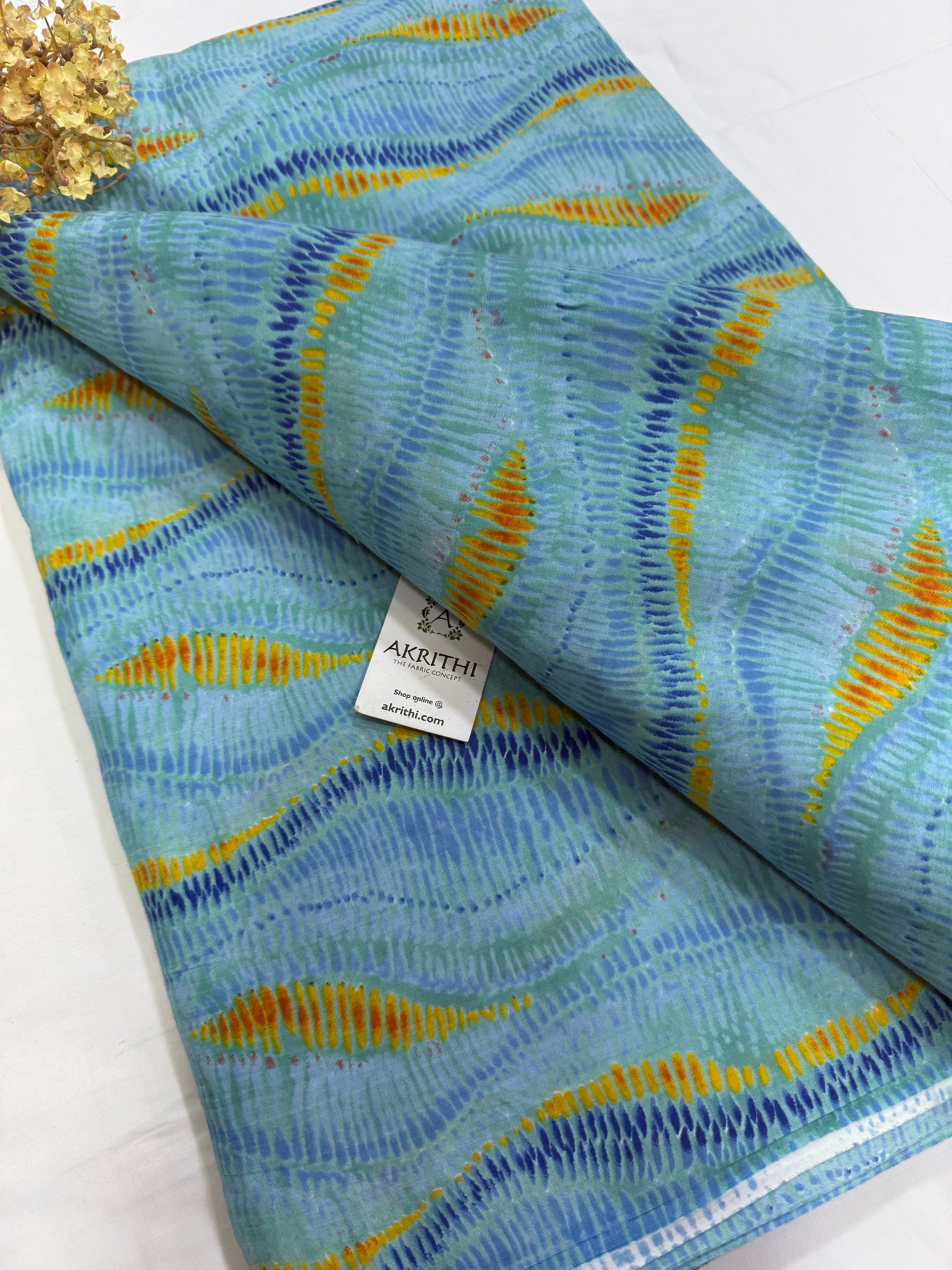 Printed pure cotton fabric