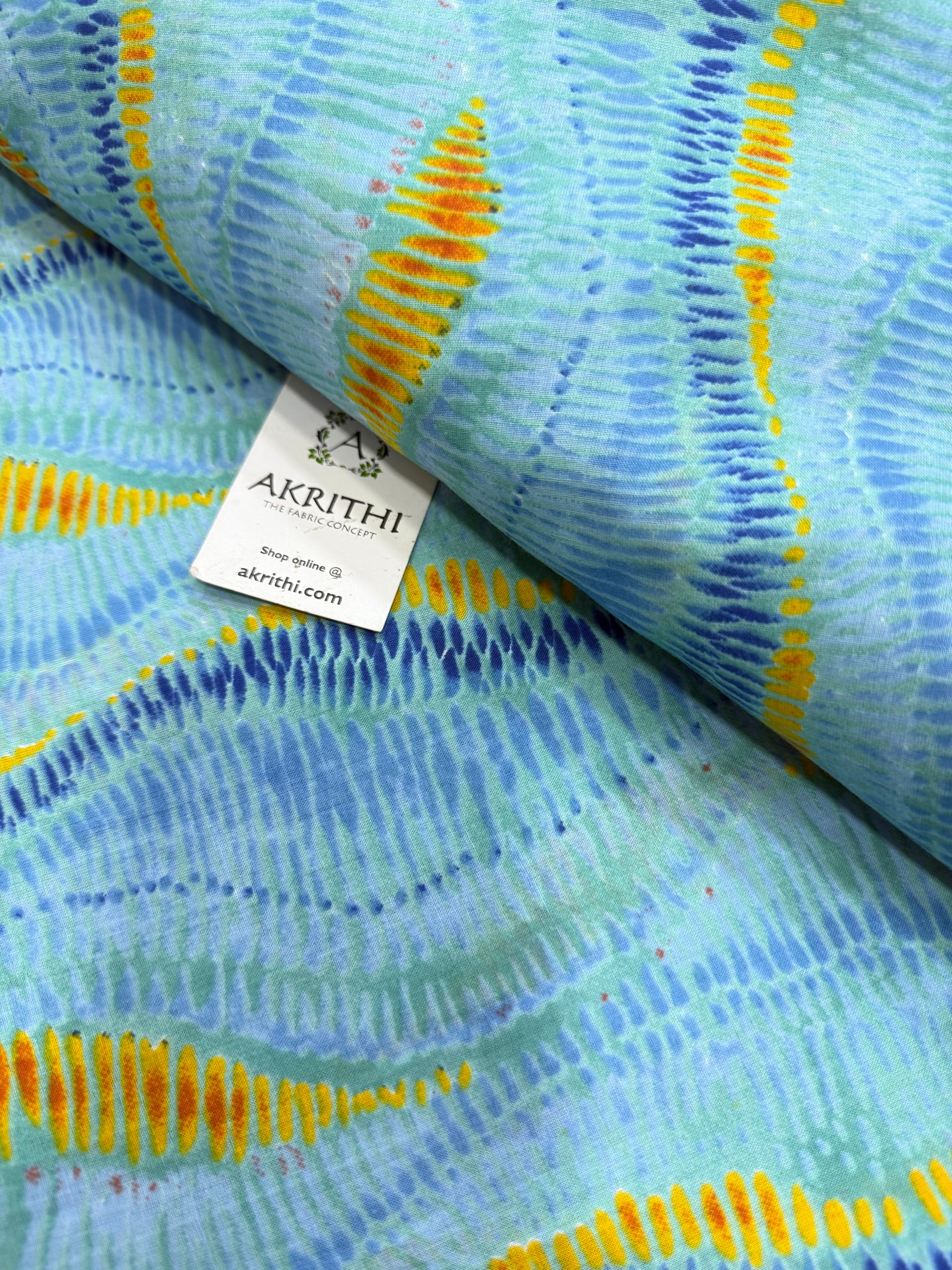 Printed pure cotton fabric