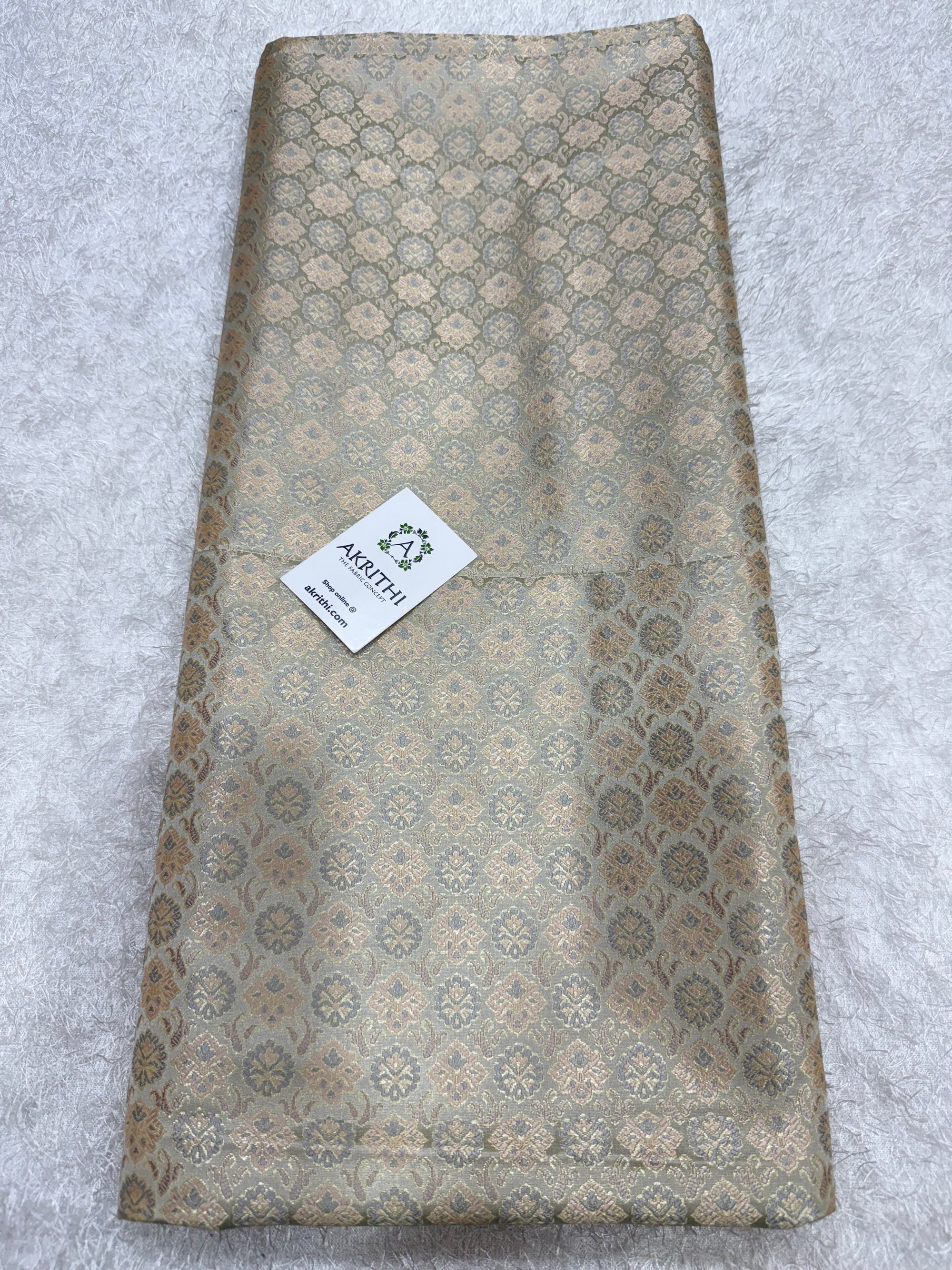 Pure Banarasi brocade fabric