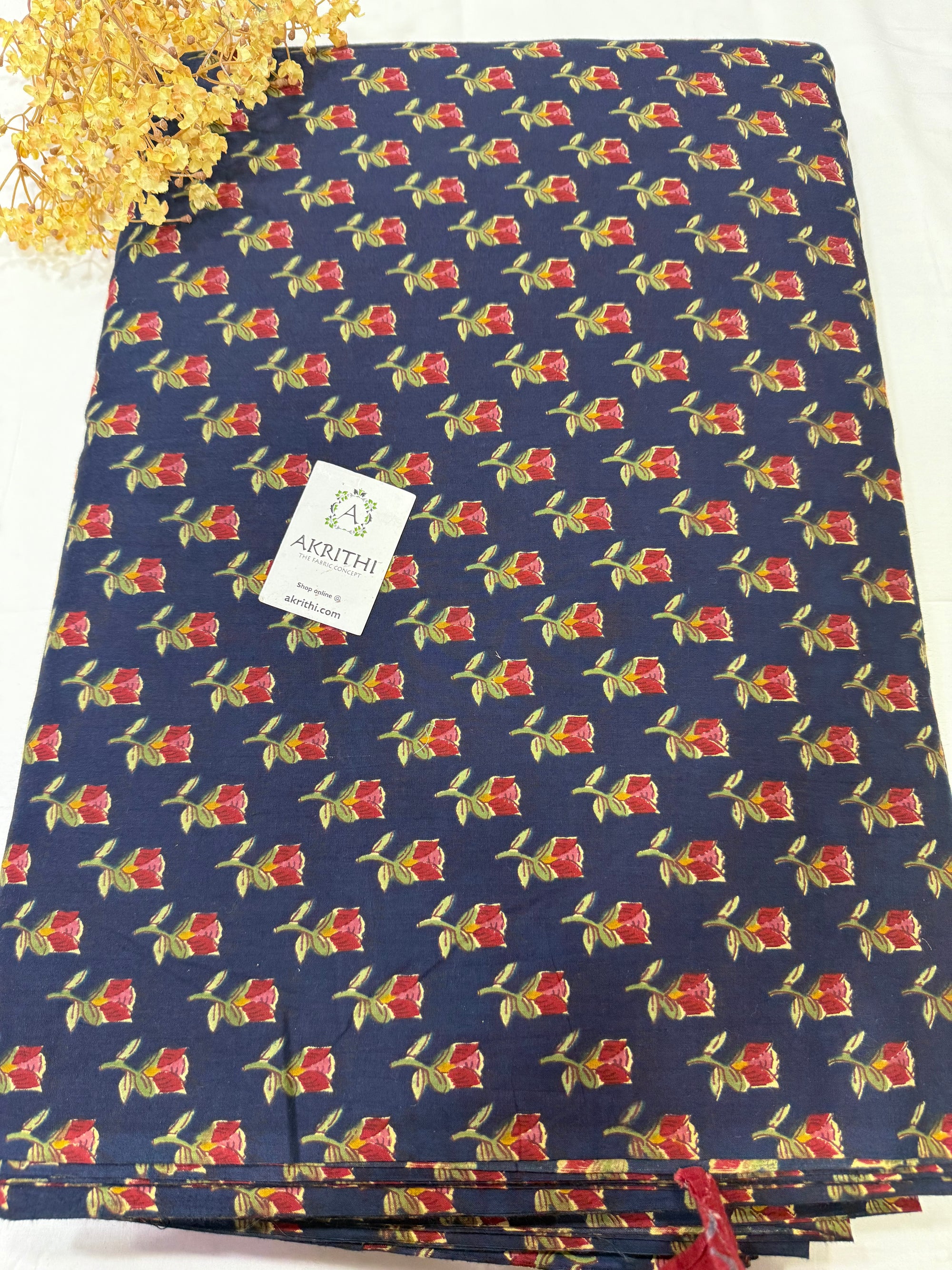 Printed pure cotton fabric