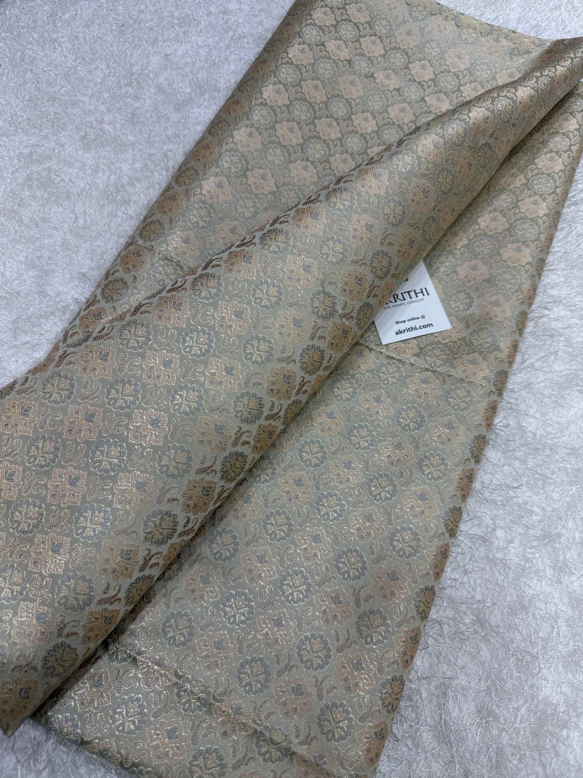 Pure Banarasi brocade fabric