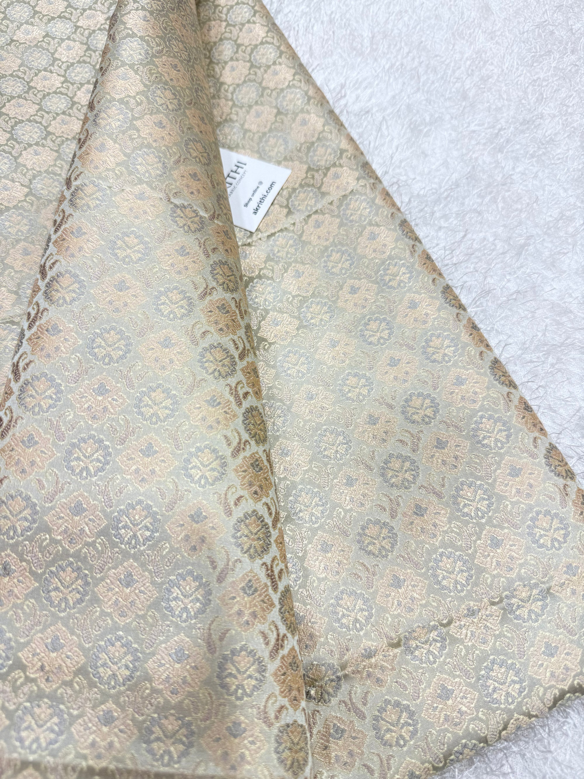 Pure Banarasi brocade fabric
