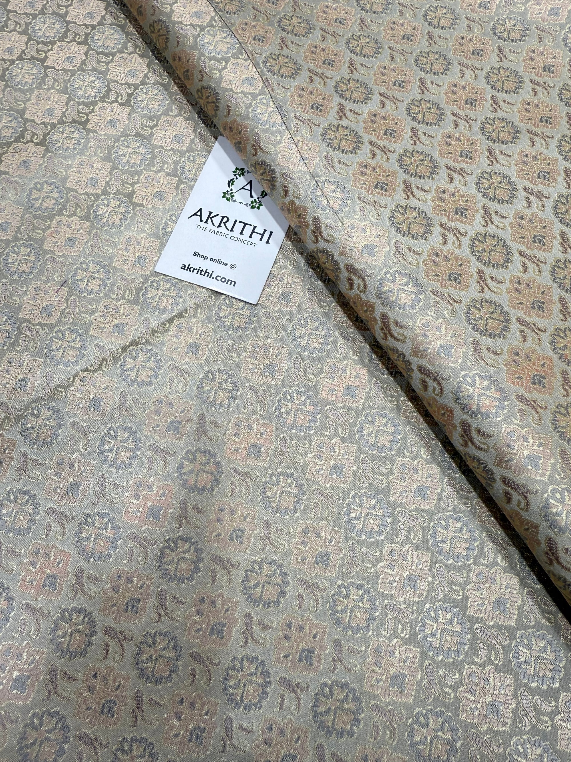 Pure Banarasi brocade fabric