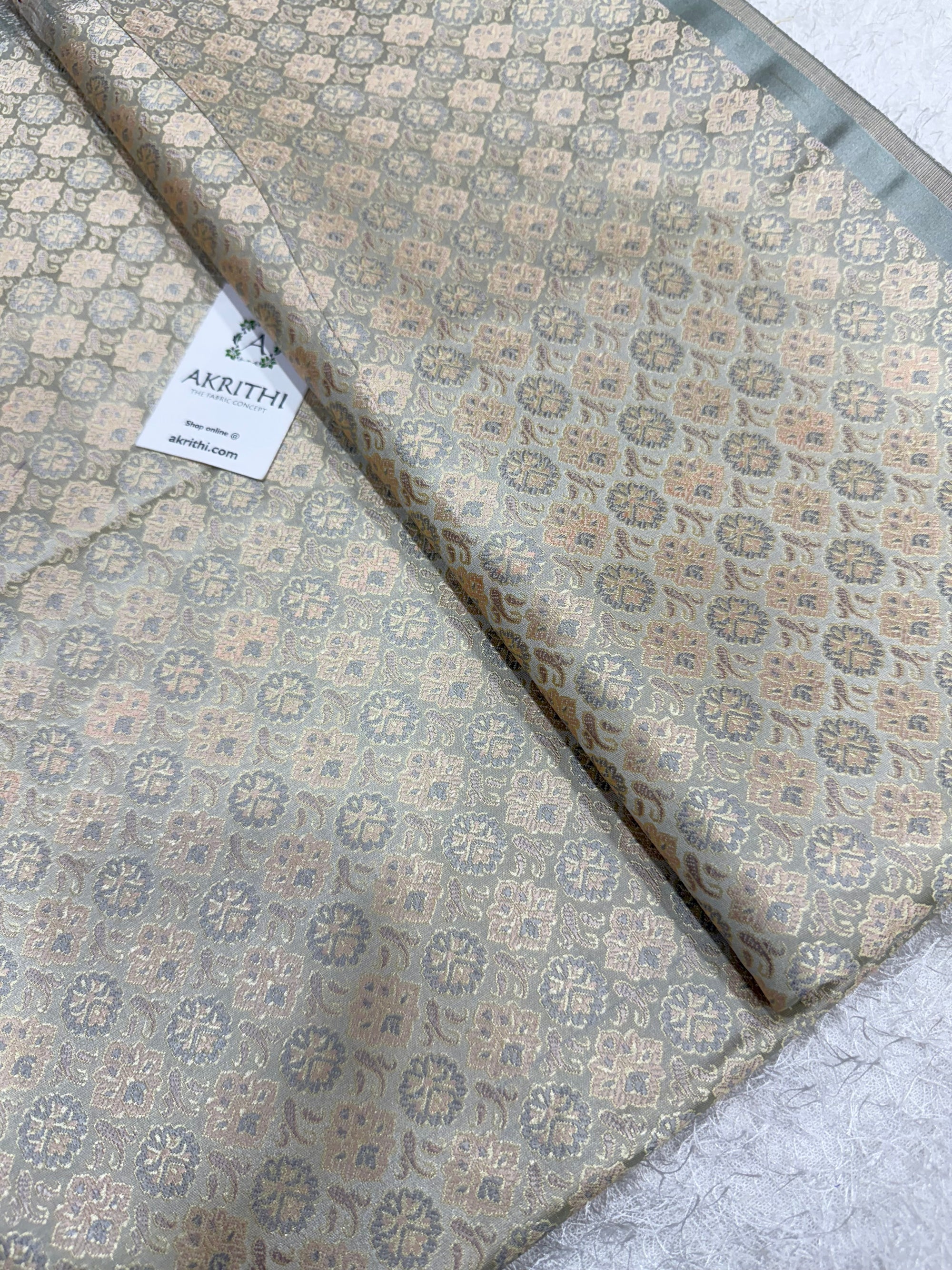 Pure Banarasi brocade fabric