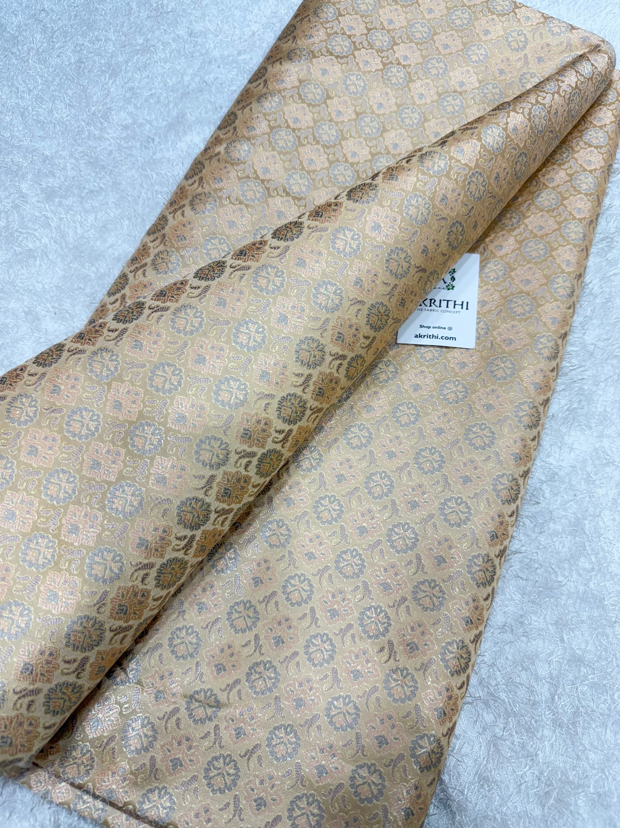Pure Banarasi brocade fabric