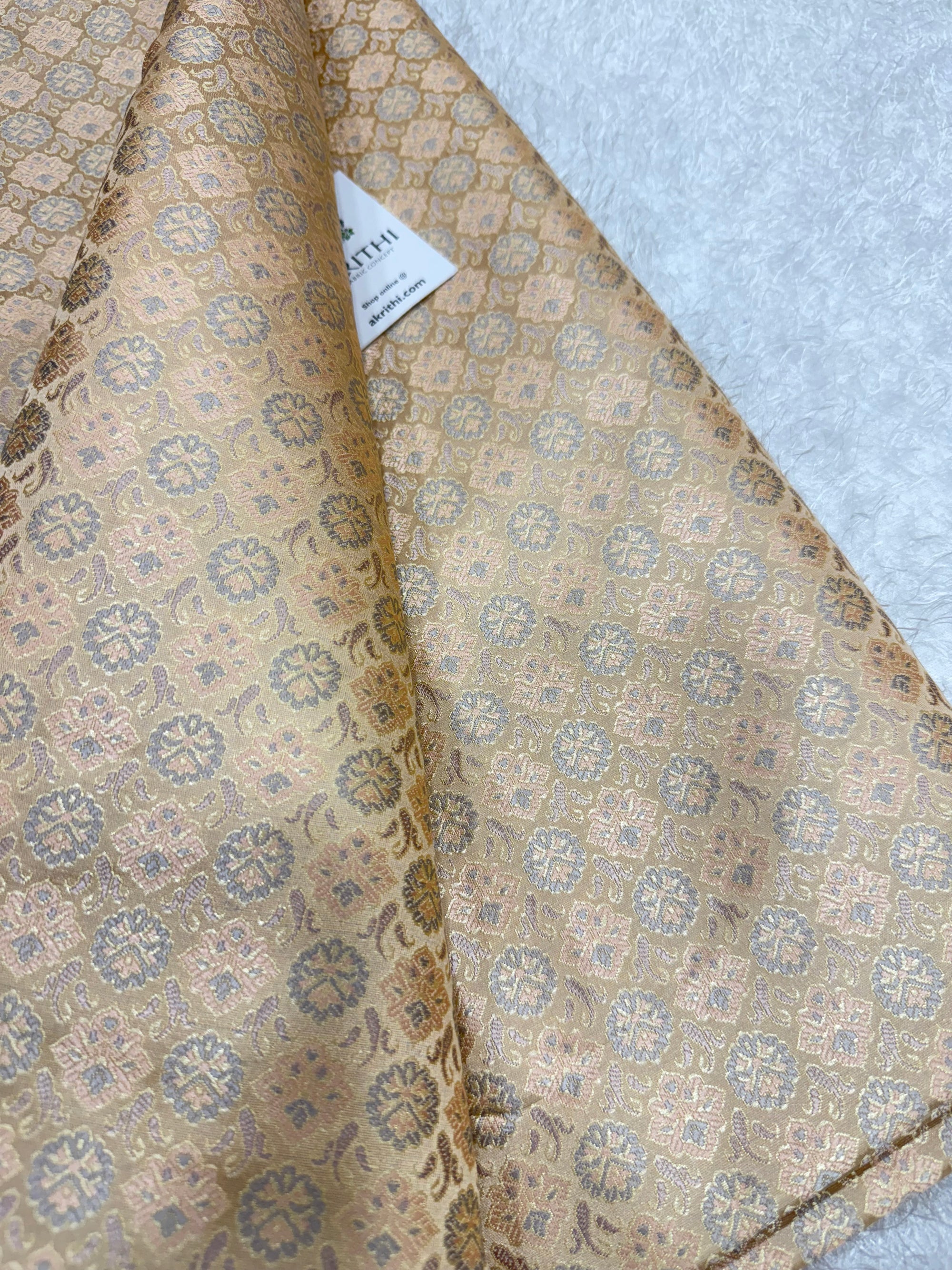 Pure Banarasi brocade fabric