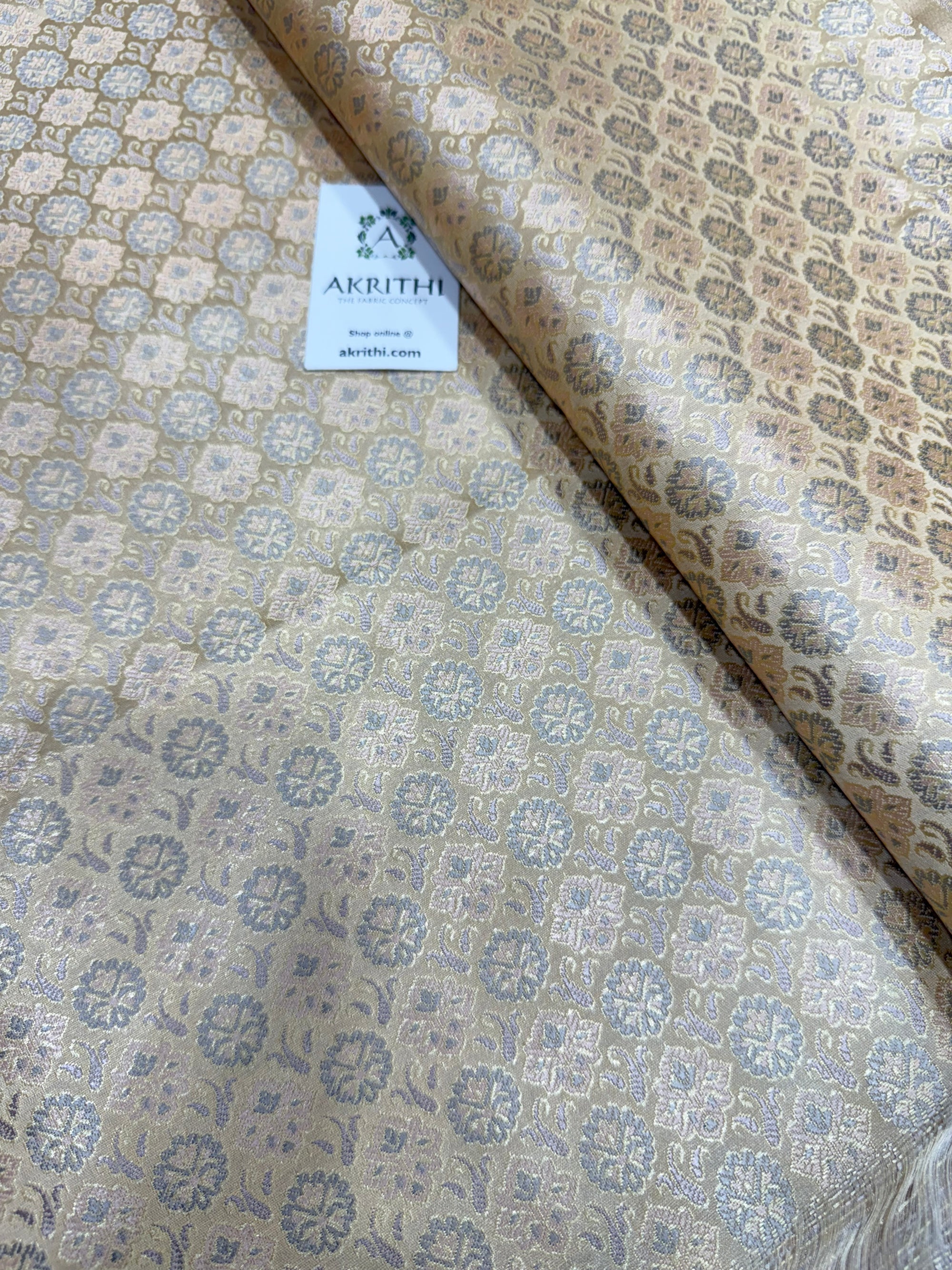 Pure Banarasi brocade fabric