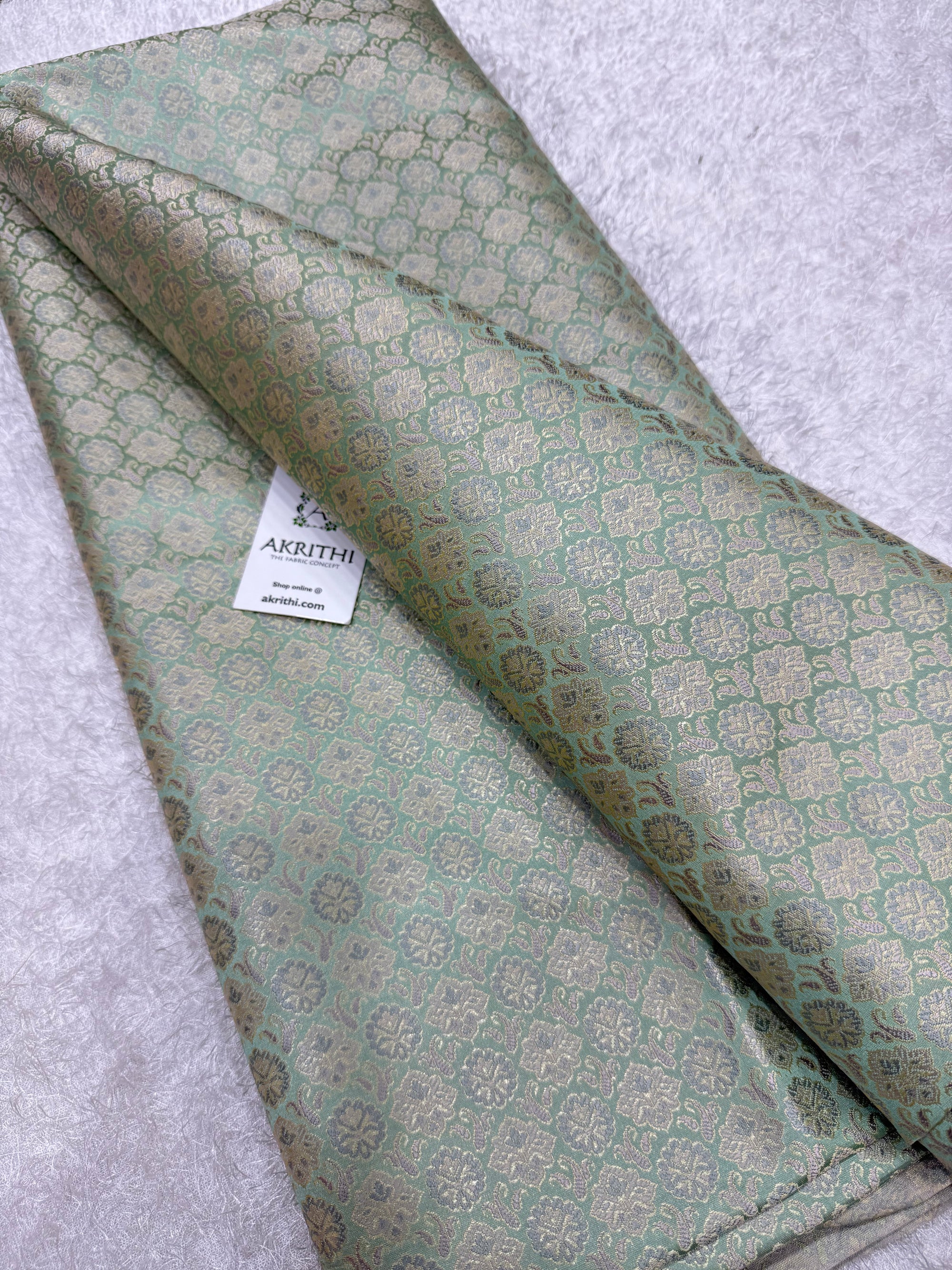 Pure Banarasi brocade fabric