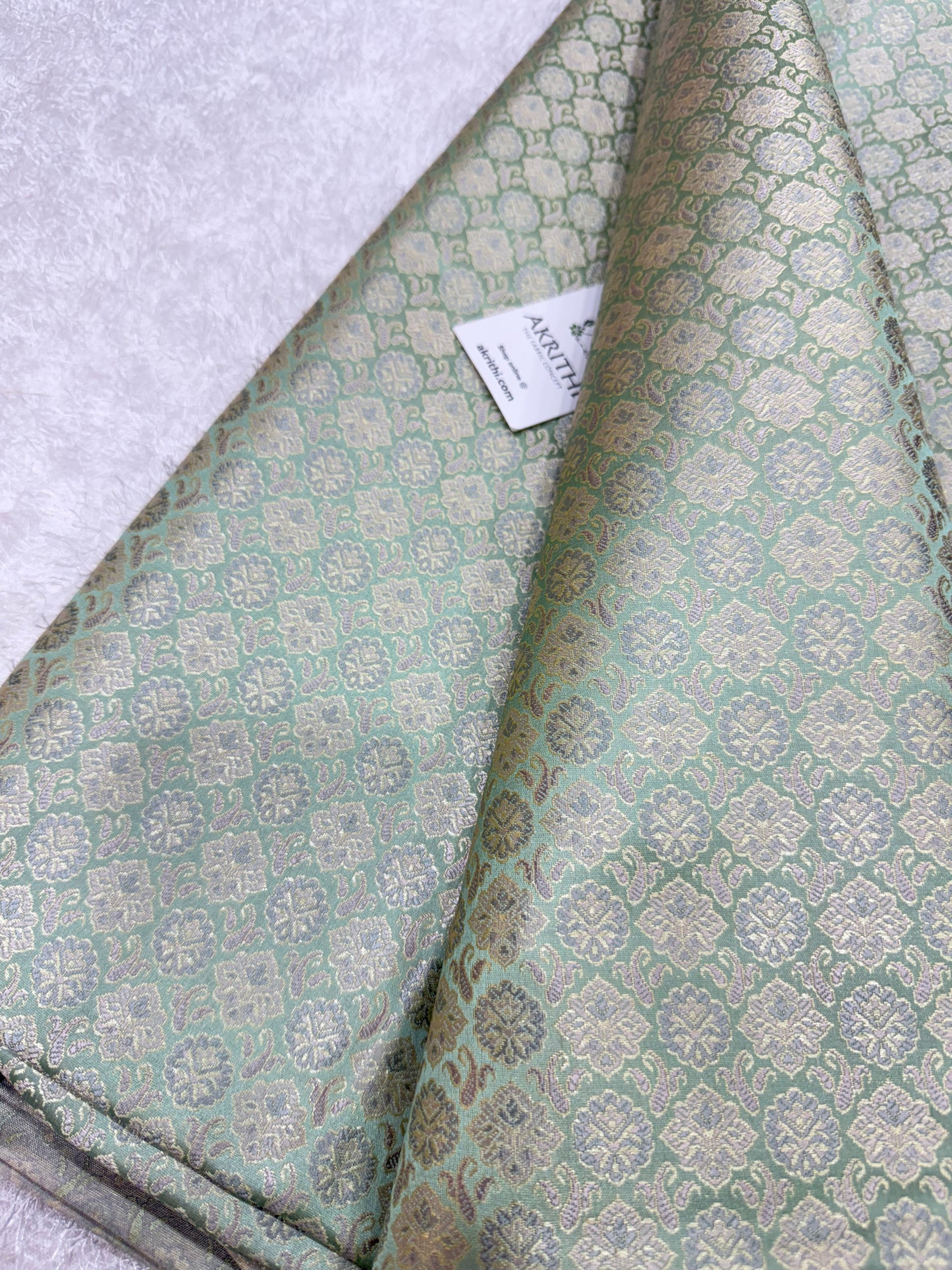 Pure Banarasi brocade fabric