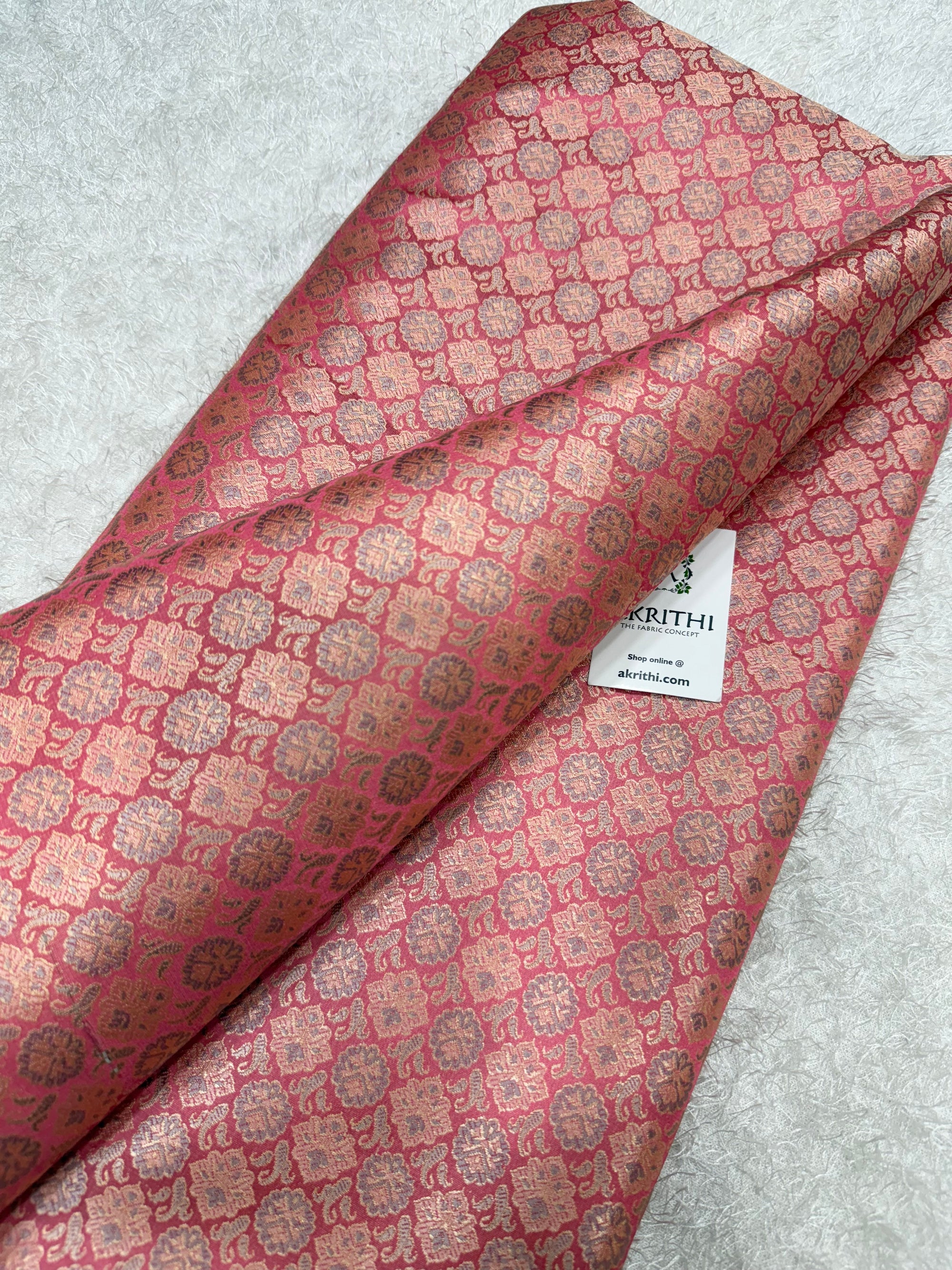 Pure Banarasi brocade fabric