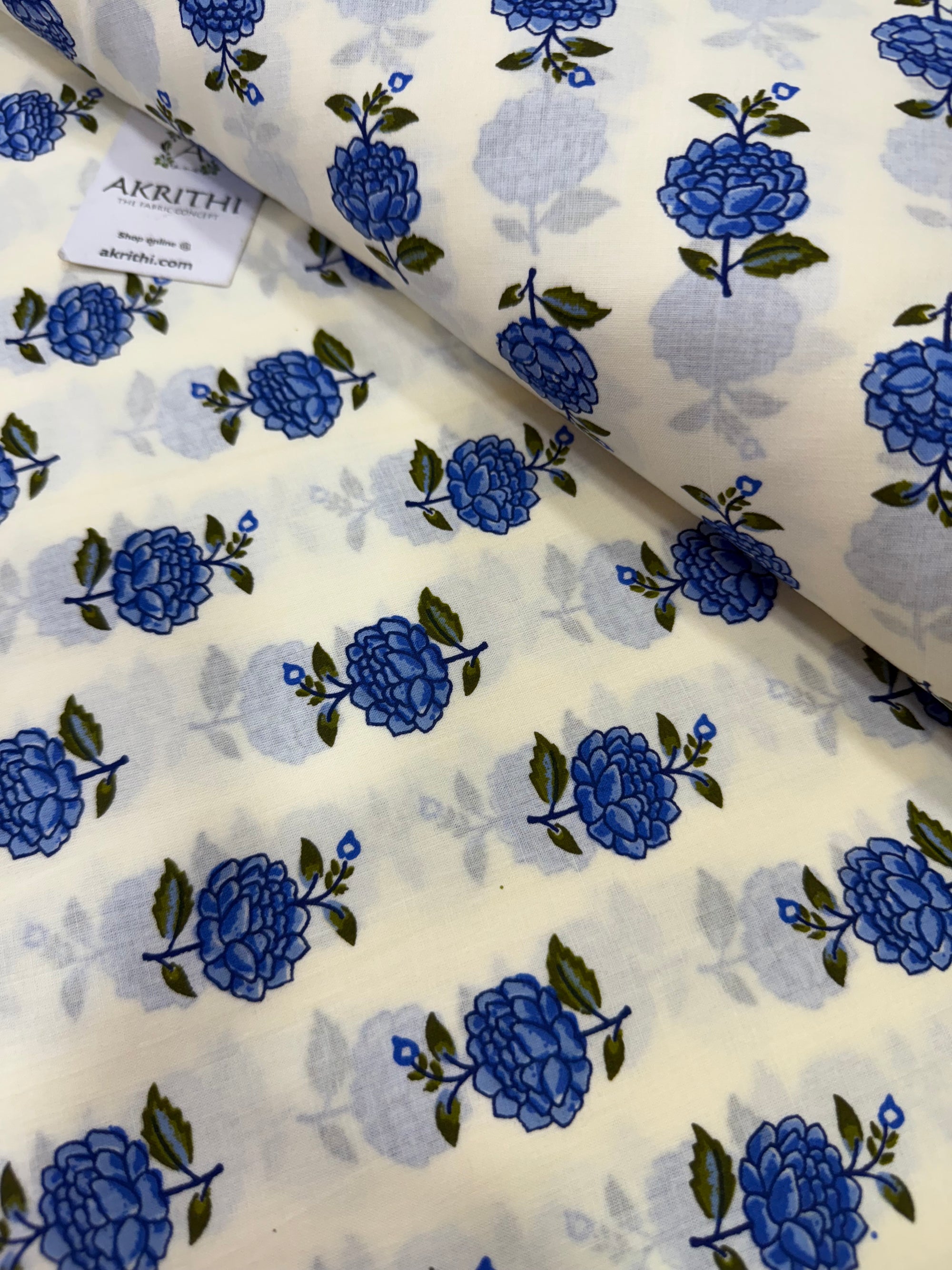 Printed pure cotton fabric