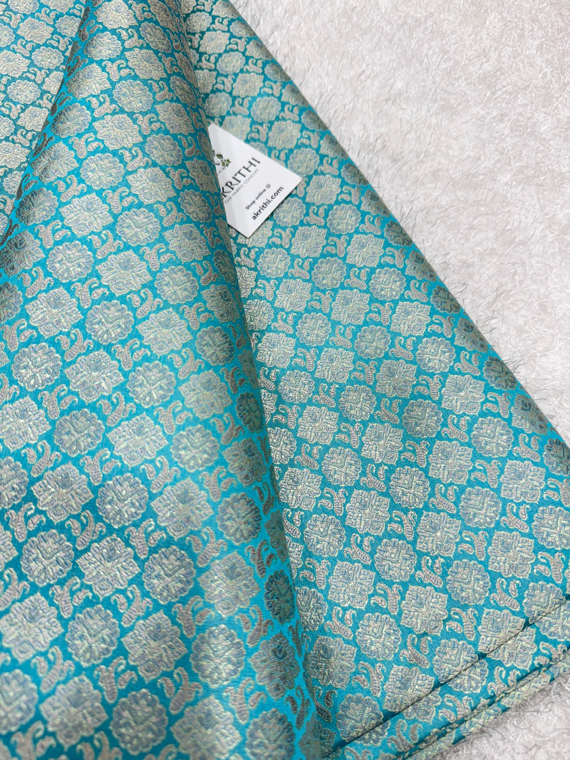 Pure Banarasi brocade fabric