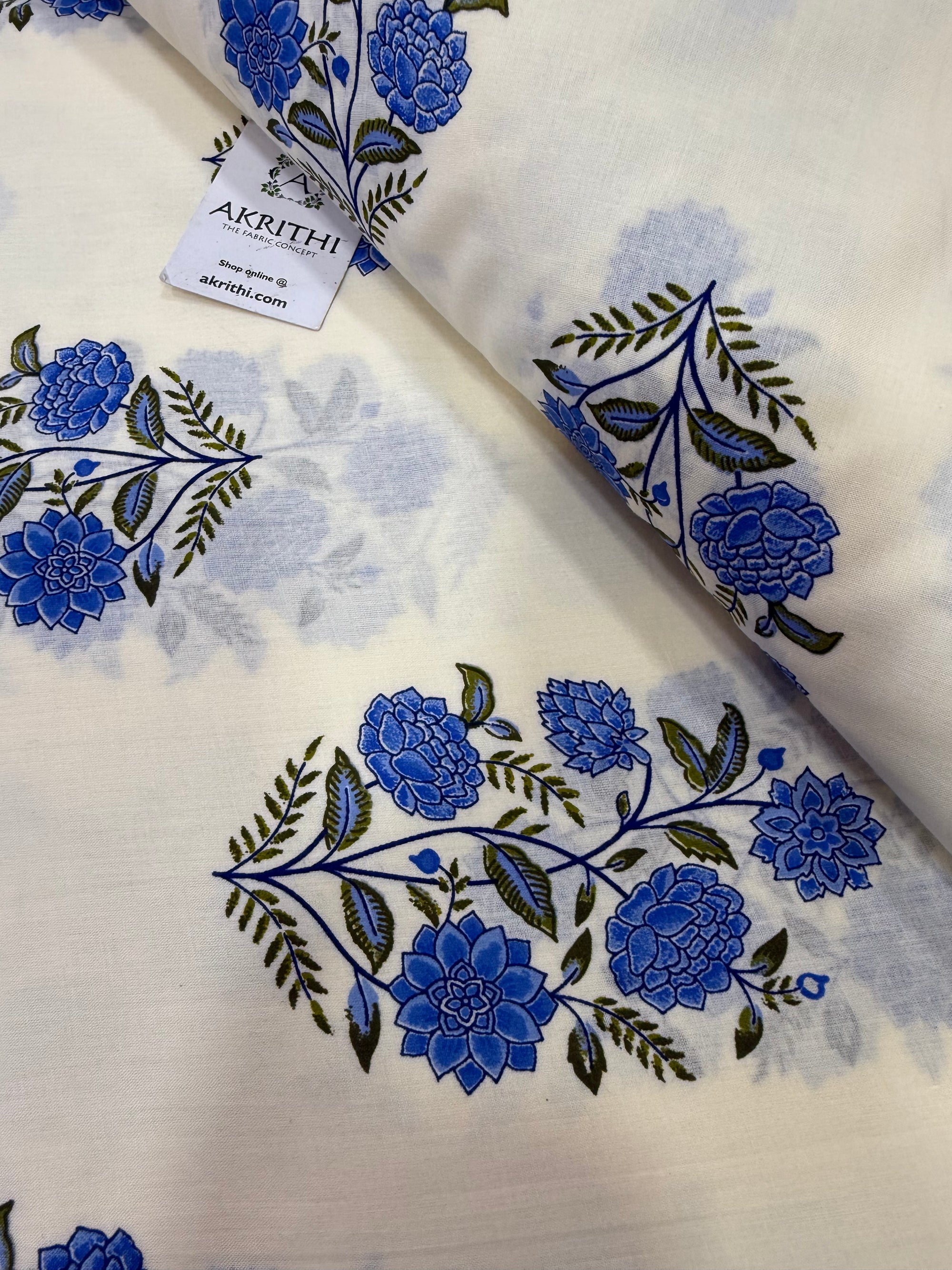Printed pure cotton fabric